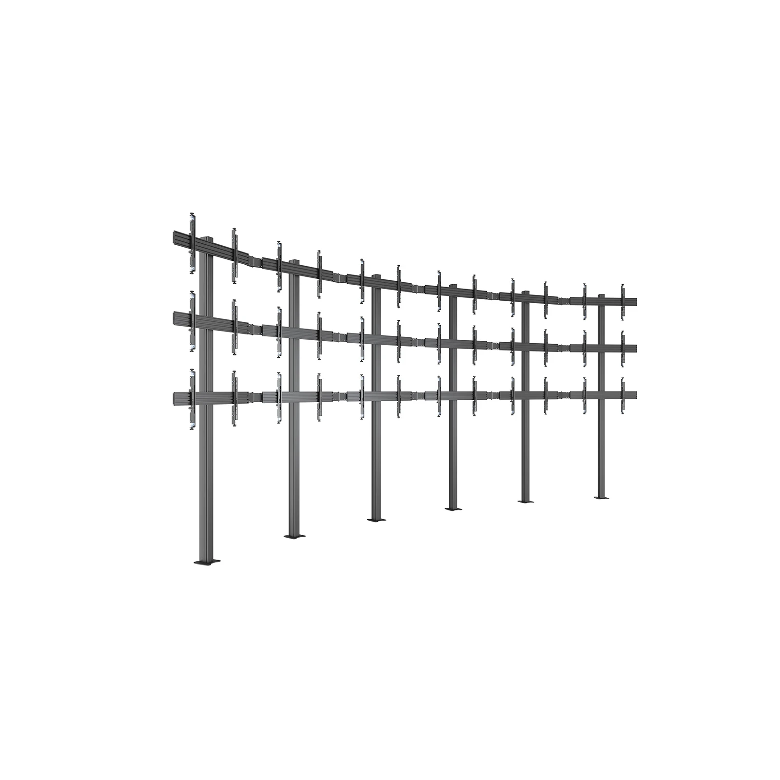 Stand Video Wall MBFMC 6x3U Multibrackets MB-4653, 32-65", brațe reglabile, max.30 kg/afisaj, montaj pe podea, negru
