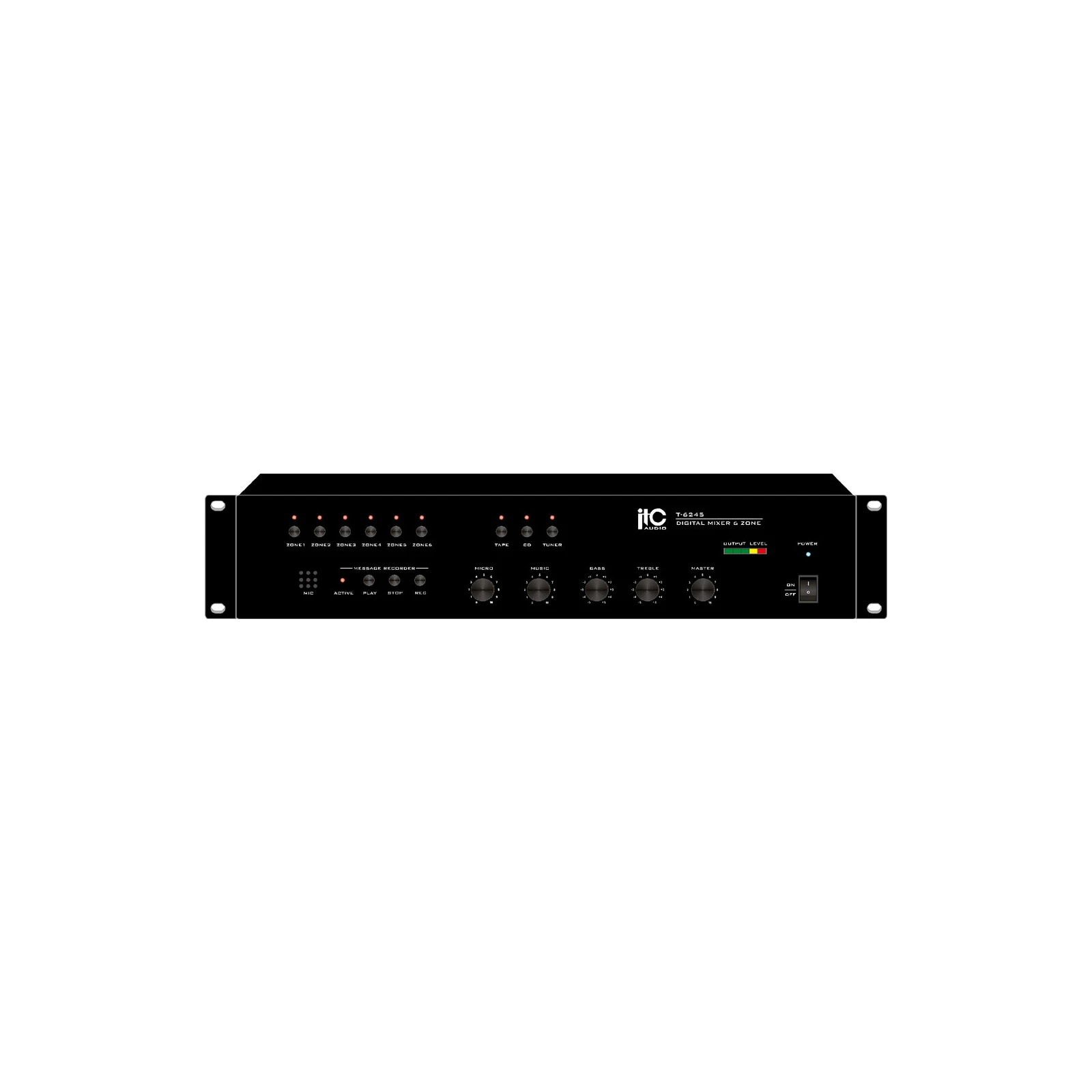 Mixer cu 6 zone cu inregistrare vocala T-6245