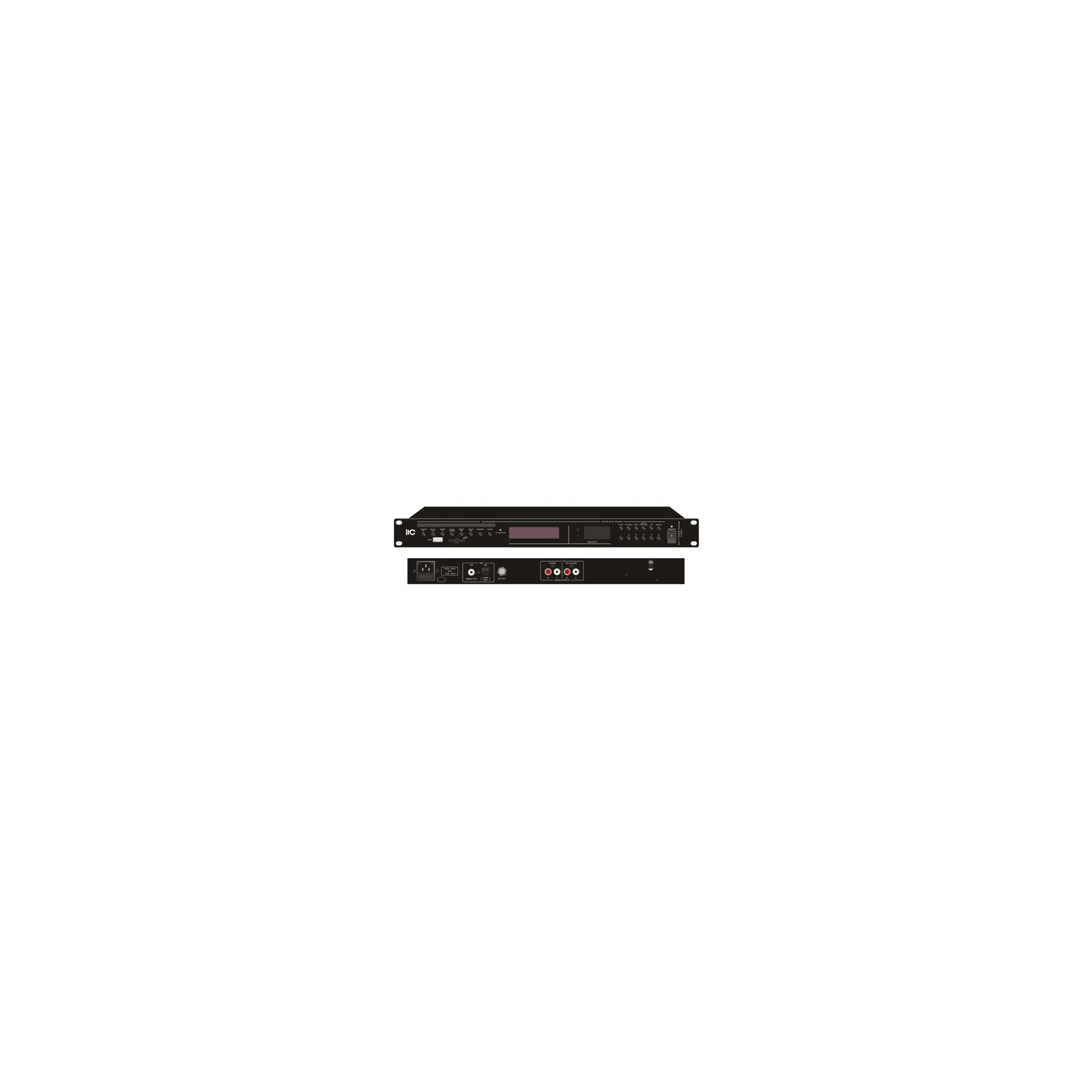 Player CD/MP3 cu Tuner rackabil T-2221