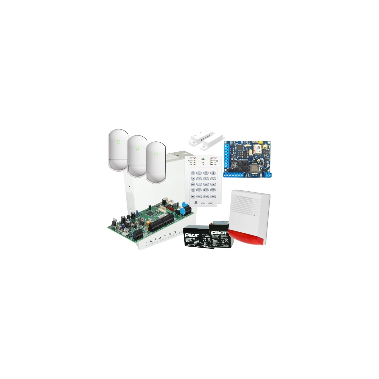 KIT CENTRALA PARADOX + COMUNICATOR CID
