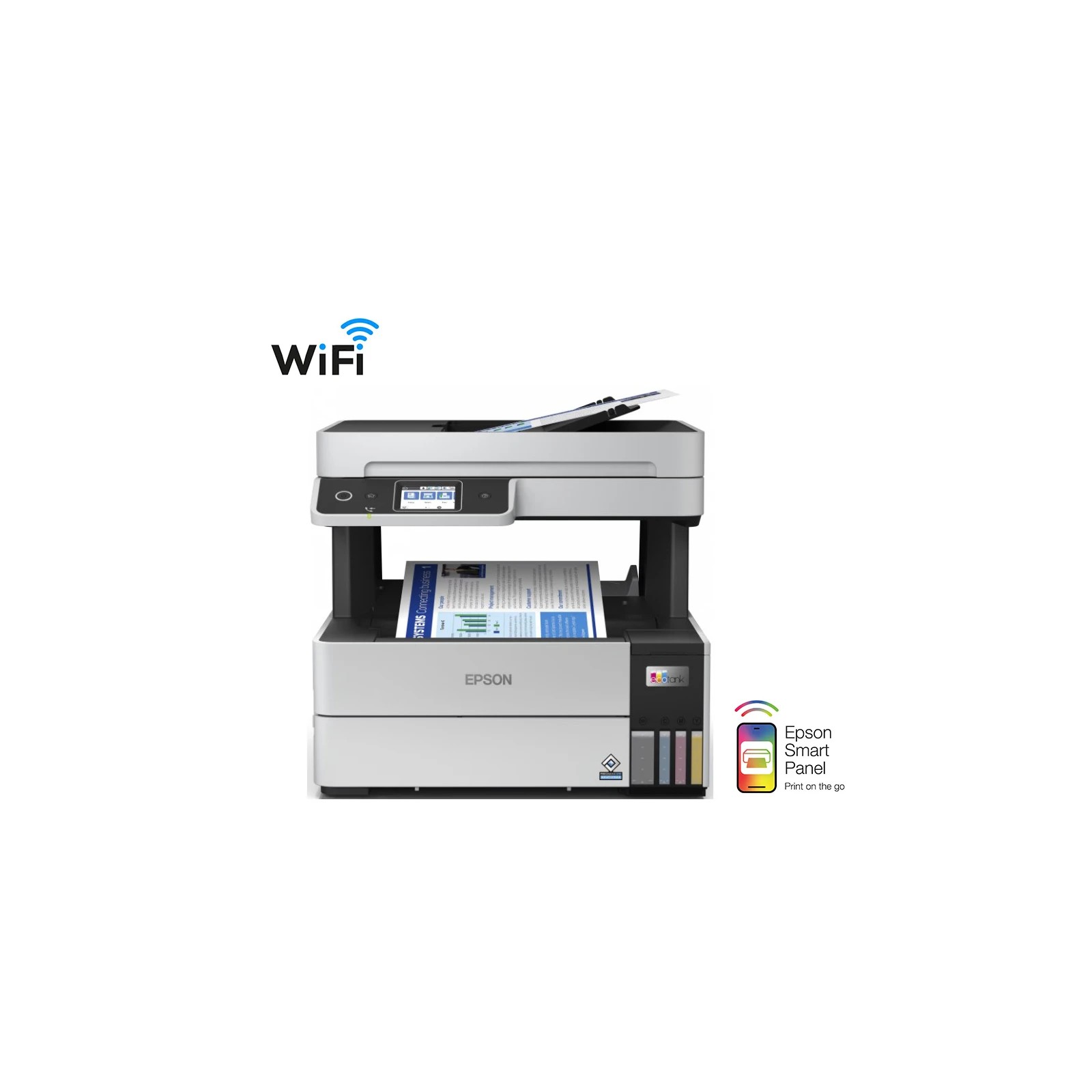 Multifuncționala color jet de cerneala, Epson EcoTank L6499, 37ppm, A4, ADF, WiFi Direct, Fax