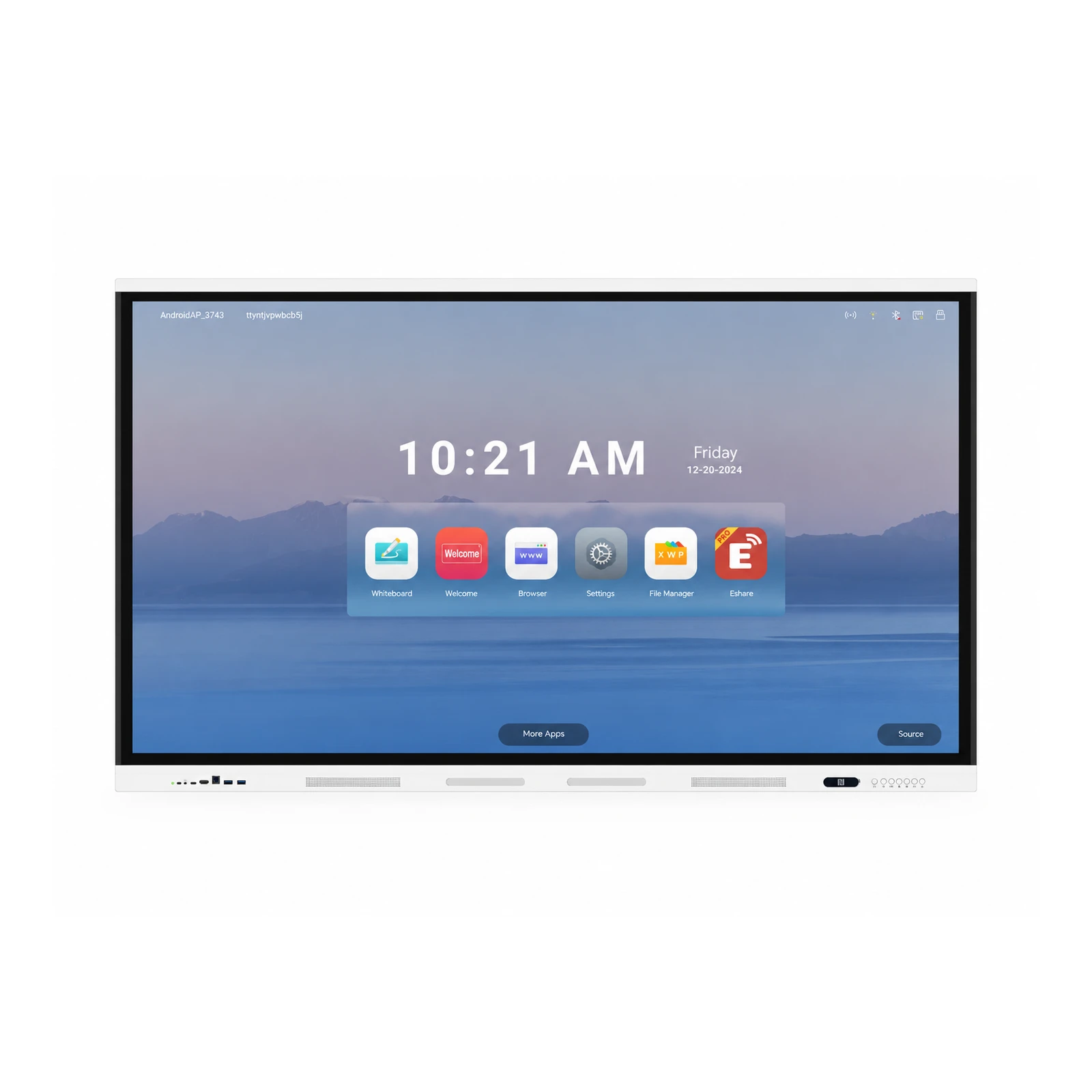 Display interactiv EvoBoard TE105YY(-N), 105", RAM 8GB, ROM 128GB, 4K, Android 13, format wide 21:9