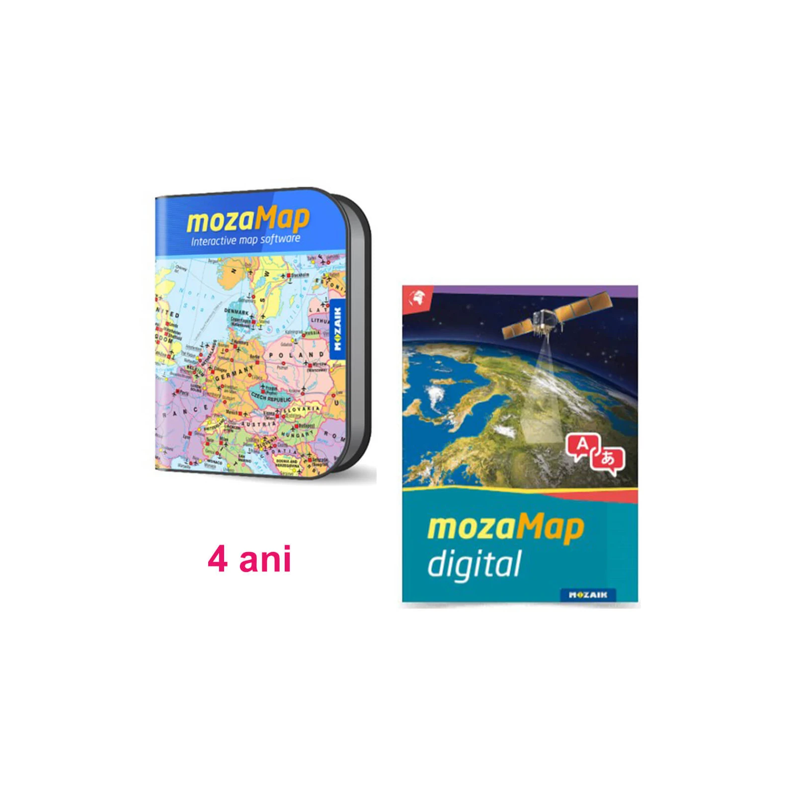 Clasele gimnaziale - Atlas Geografic Digital Multilingv, 4 ani