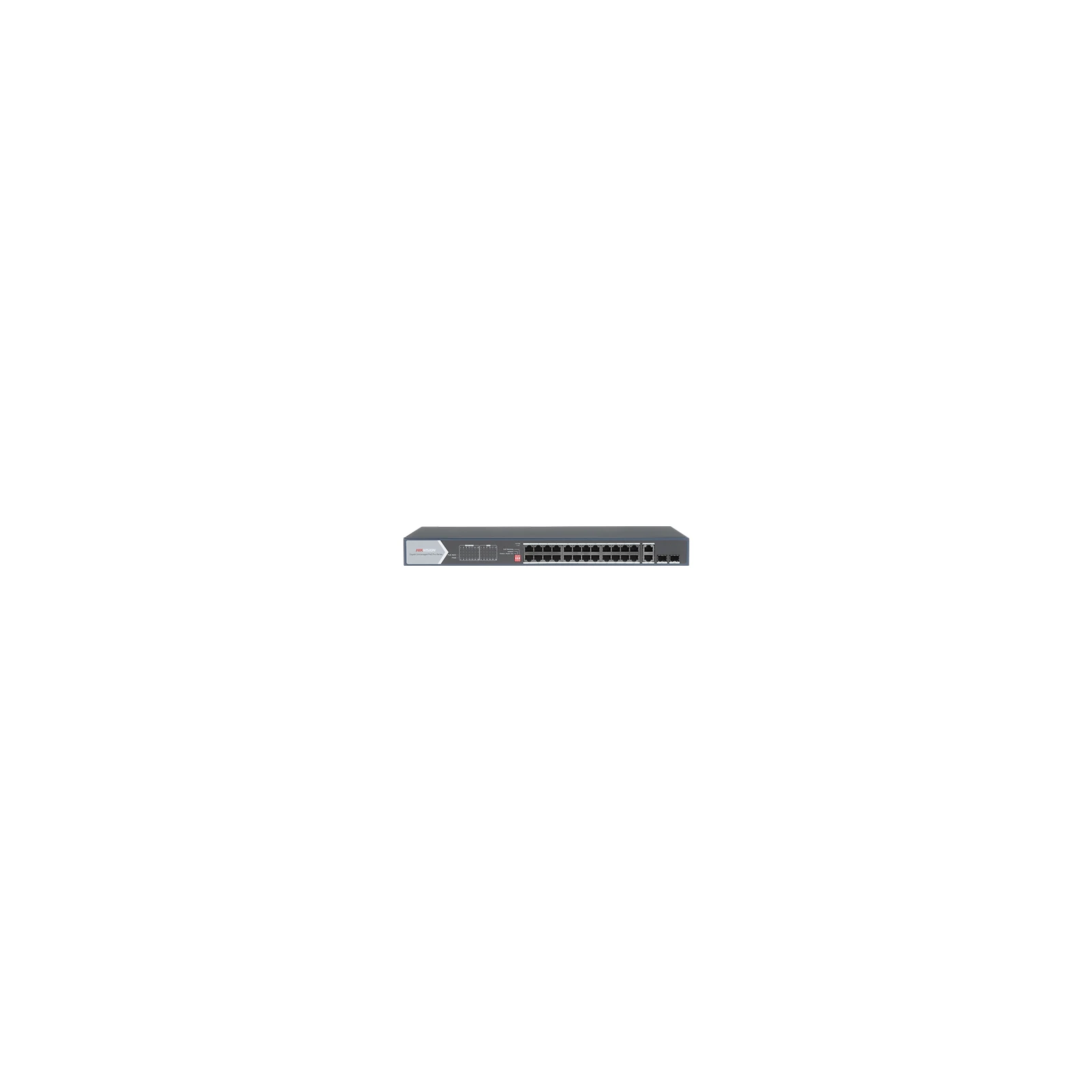 Switch 24 porturi PoE, 370W, uplink 2x SFP + 2x RJ-45 Gigabit - HIKVISION DS-3E0528HP-E