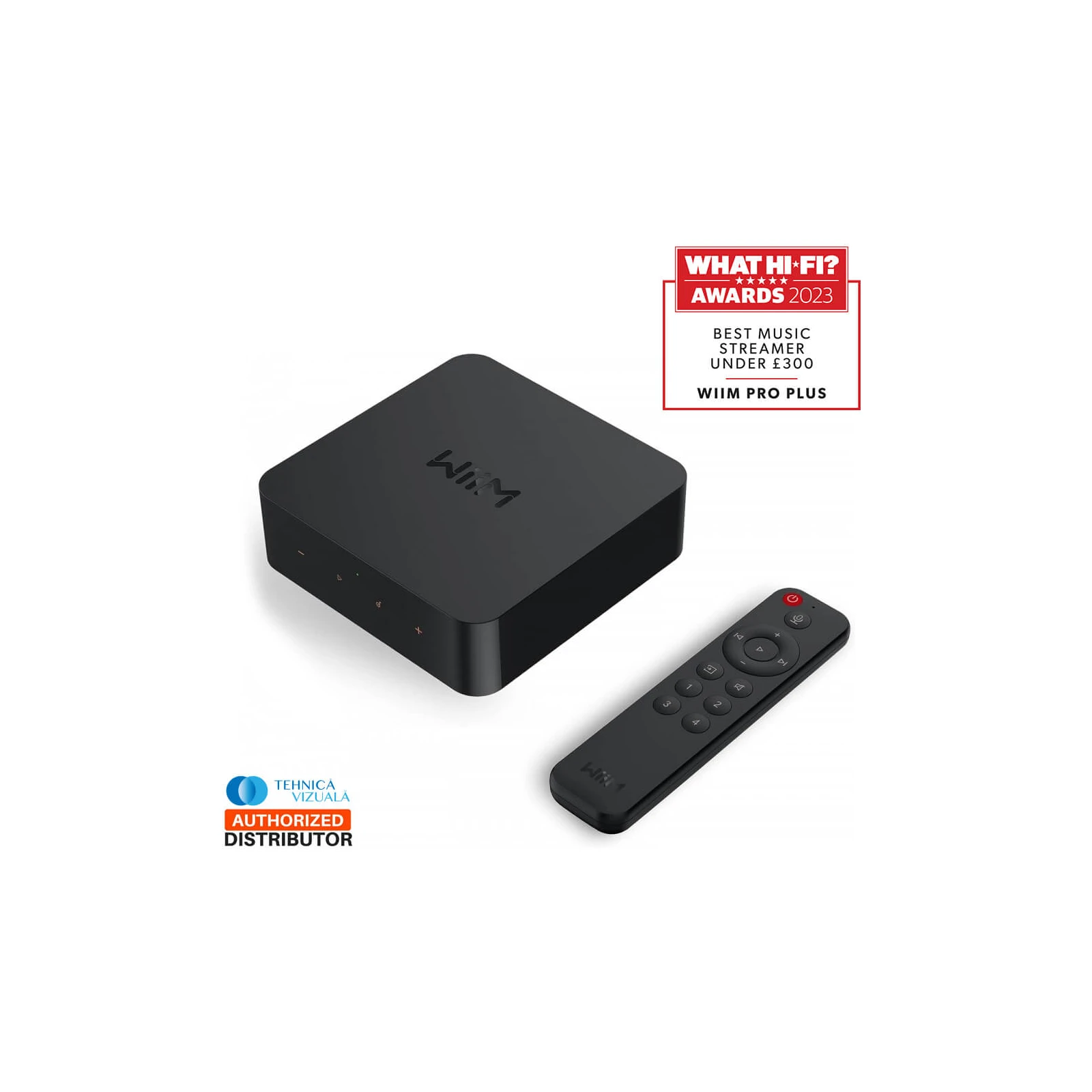 Streamer Wi-Fi WiiM Pro Plus, 24bit /192kHz, Bluetooth 5.2, AUX, SPDIF, Spotify si Tidal Connect, Airplay 2