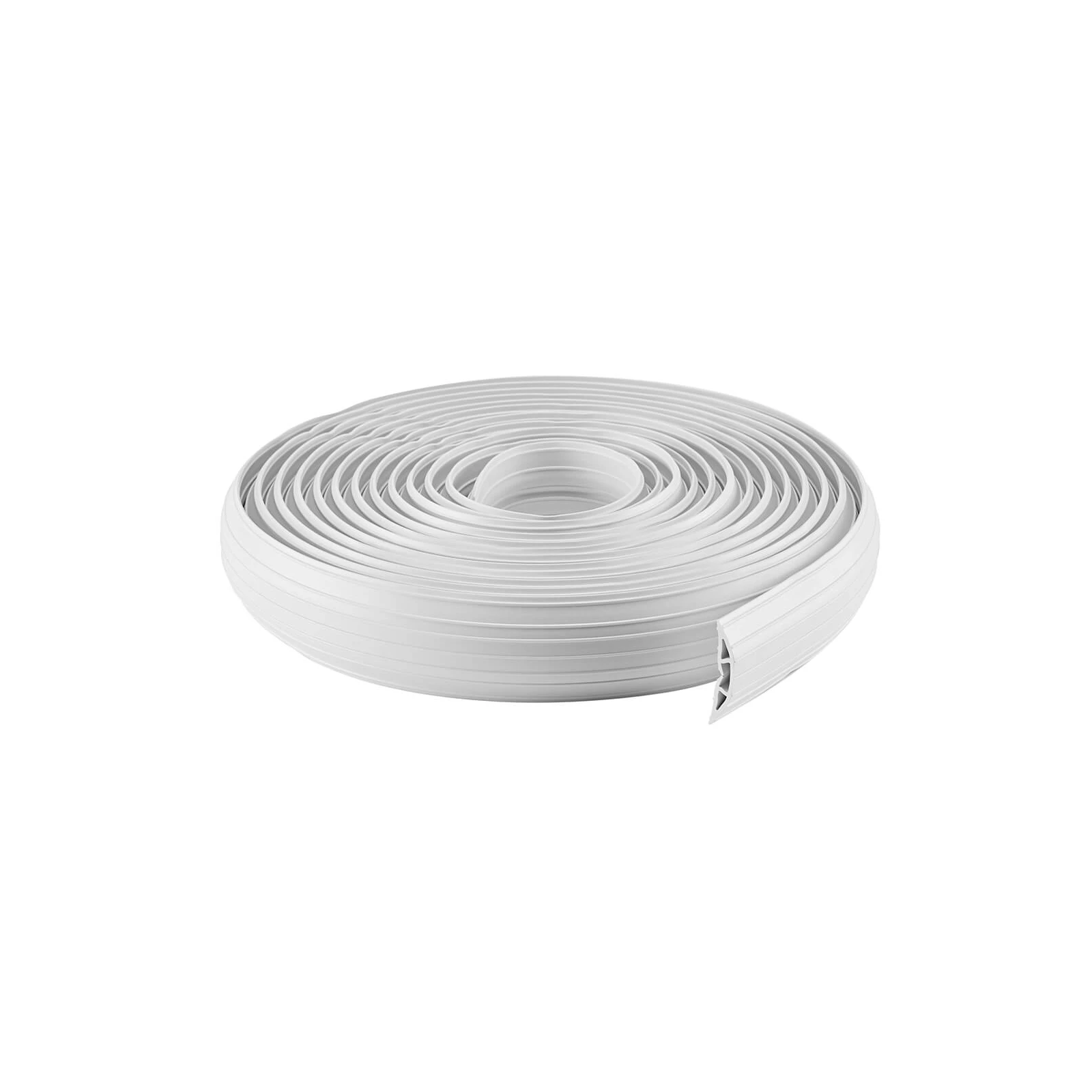 Organizator pentru cabluri din PVC Multibrackets MB-6145, 10 m, alb, =SE VINDE DOAR LA ROLA=