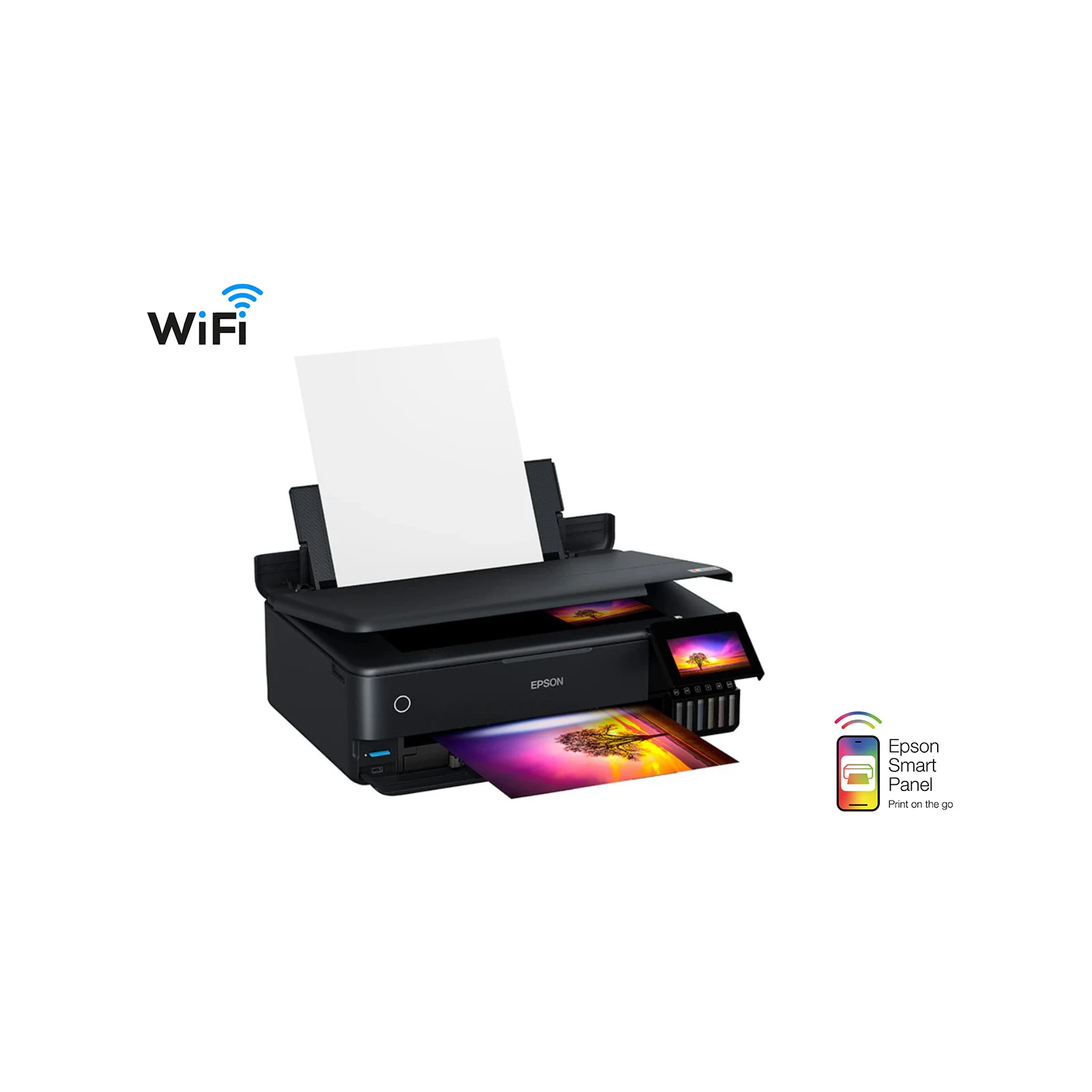 Multifunctionala foto jet de cerneala Epson EcoTank L8180, A3+, 32ppm, WiFi, USB, Retea