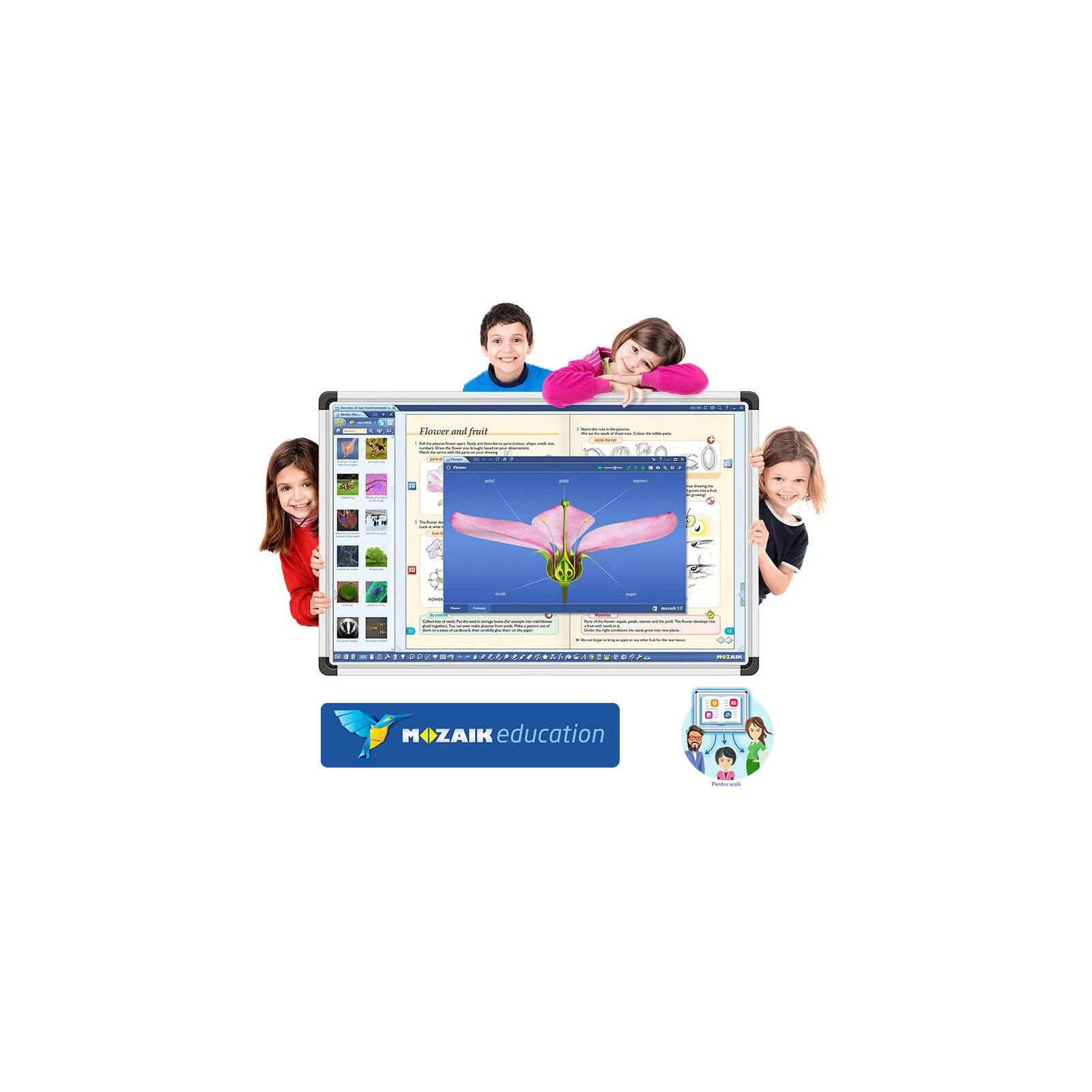 Software Mozabook CLASSROOM , lectii interactive in timp real, licenta 1 / 4 ani