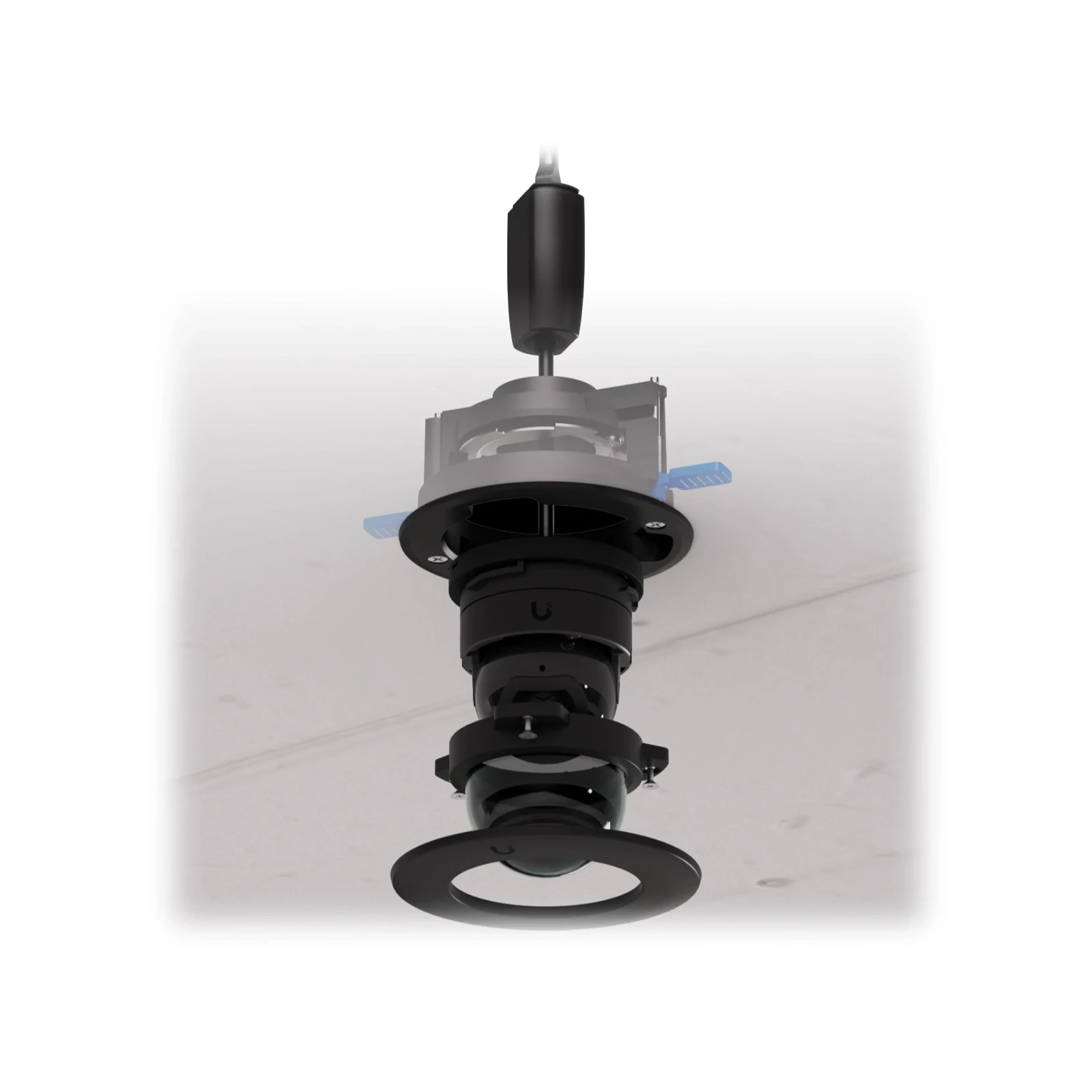 Dome camera mounting accessory for reces