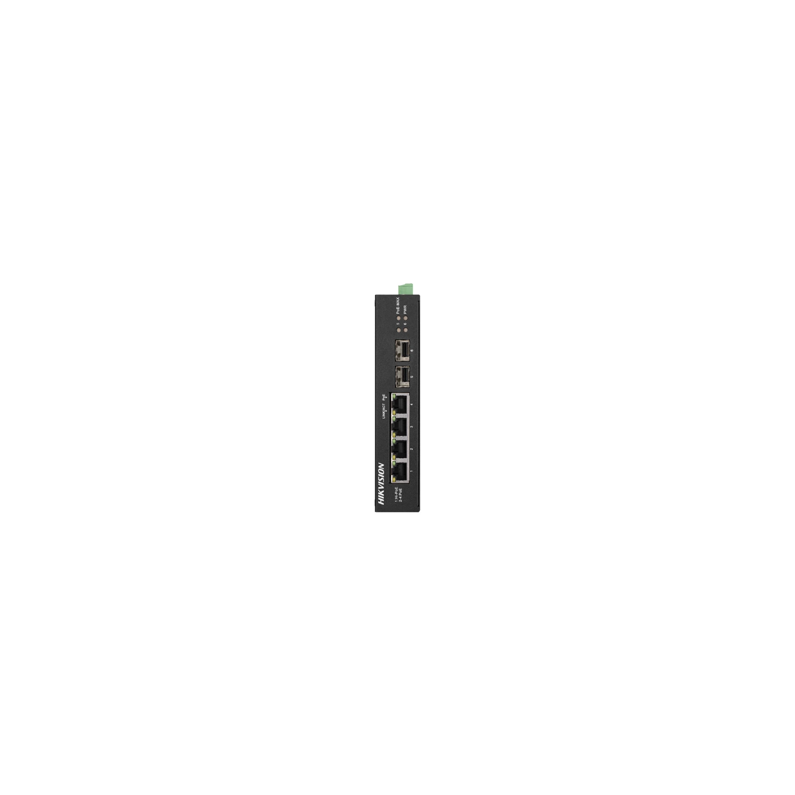 Switch 4 porturi Gigabit PoE, 2 porturi uplink SFP - HIKVISION DS-3T0506HP-E-HS