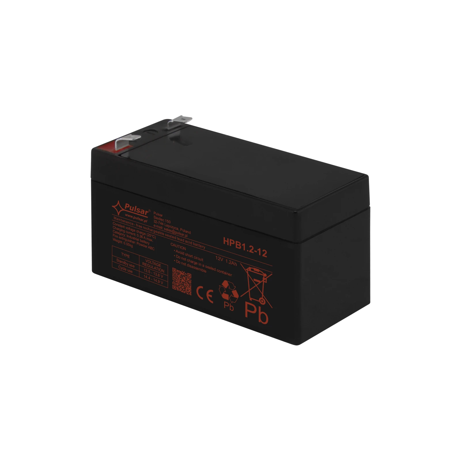 Acumulator 12V/1.2Ah Pulsar HPB1,2-12
