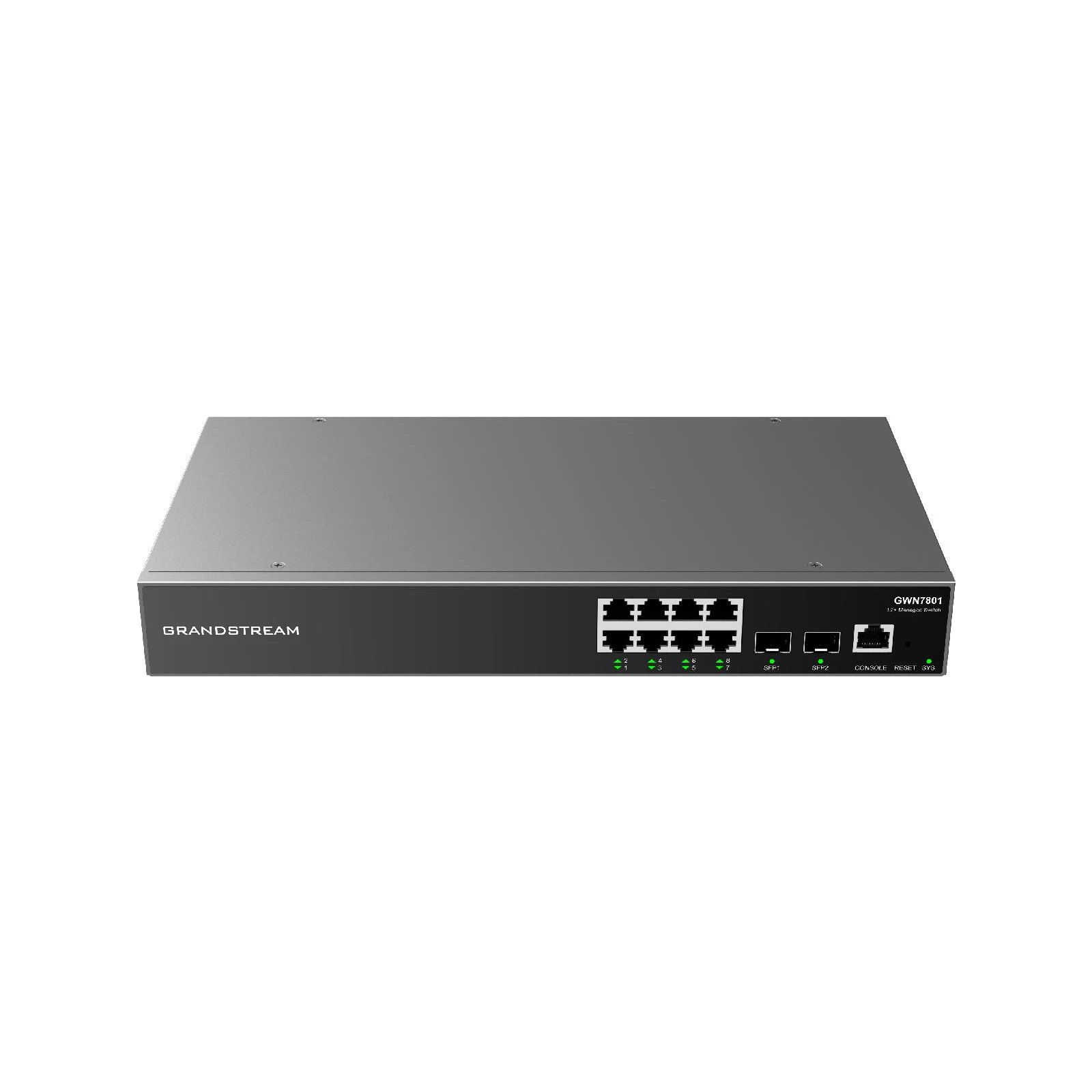 GRS SWT 8xGbE RJ45 2xSFP GWN7801