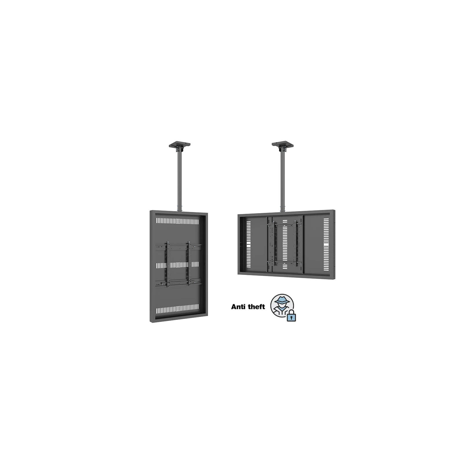 Carcasa LCD de Interior cu montare pe tavan Multibrackets MB-3311, 55", max.80 kg, negru