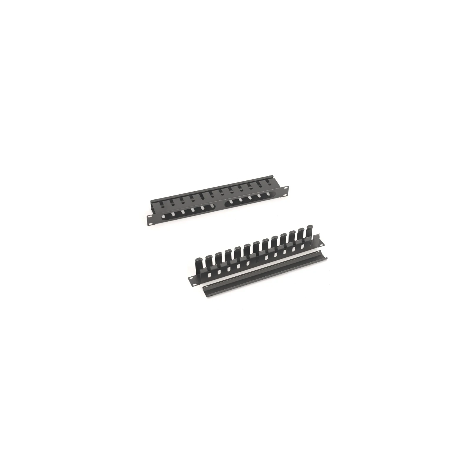 ORGANIZATOR CABLURI PENTRU RACK, 1U, 12 PORTURI