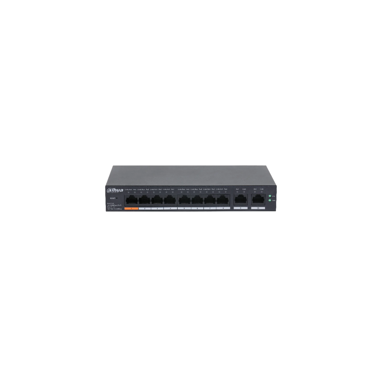 SWT 10PORT, 8PORT POE DHA CS4010-8ET-60