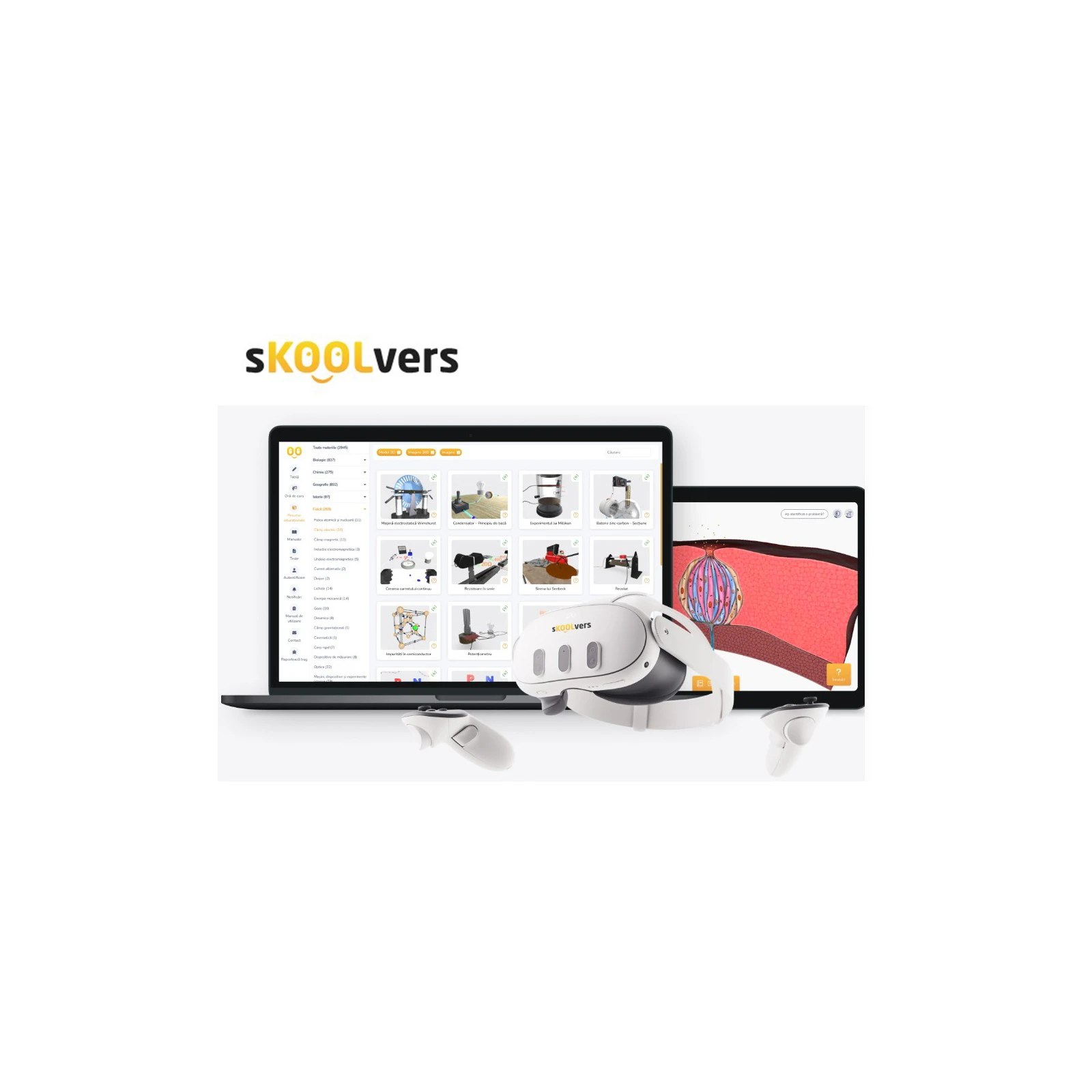 Software sKOOLvers Licenta Display Study, lectii interactive in timp real, licenta 1 / 1 an (Android/Tizen/Win)
