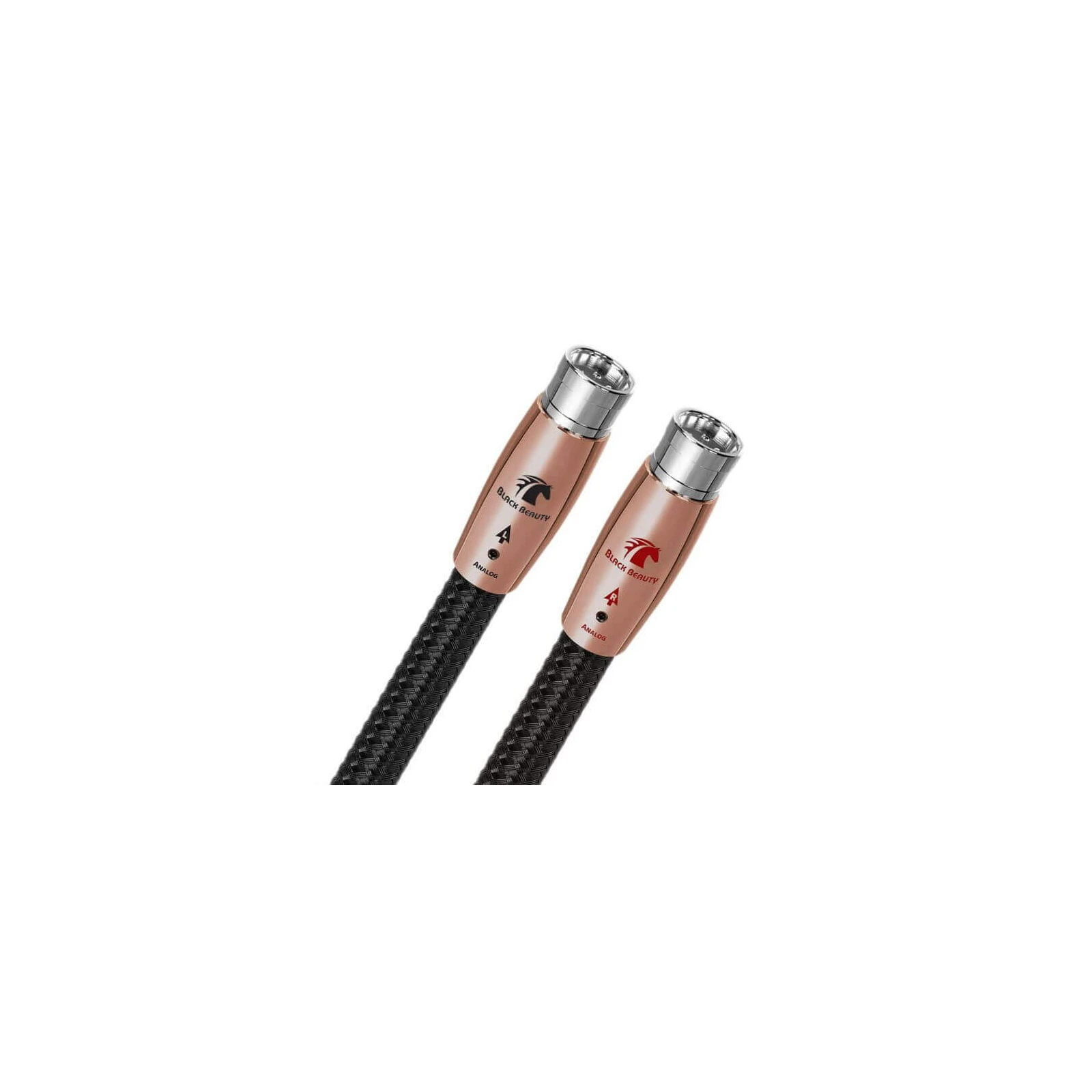 Cablu audio 2XLR - 2XLR  AudioQuest Black Beauty, 0.75m, Level 6 noise Dissipation with Graphene, Solid PSC+