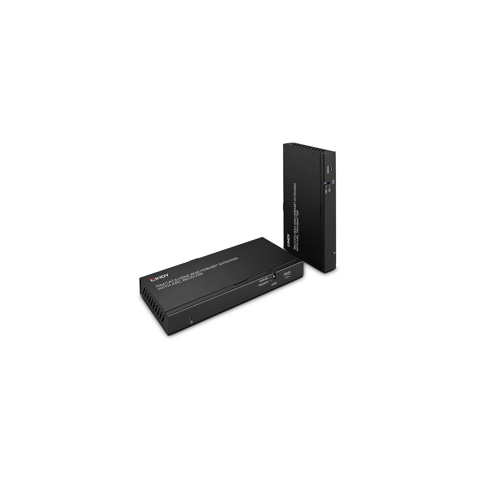Extender HDBaseT Cat.6 HDMI 4K60, audio, IR și RS-232, 70 m, cu ARC, Lindy 38349