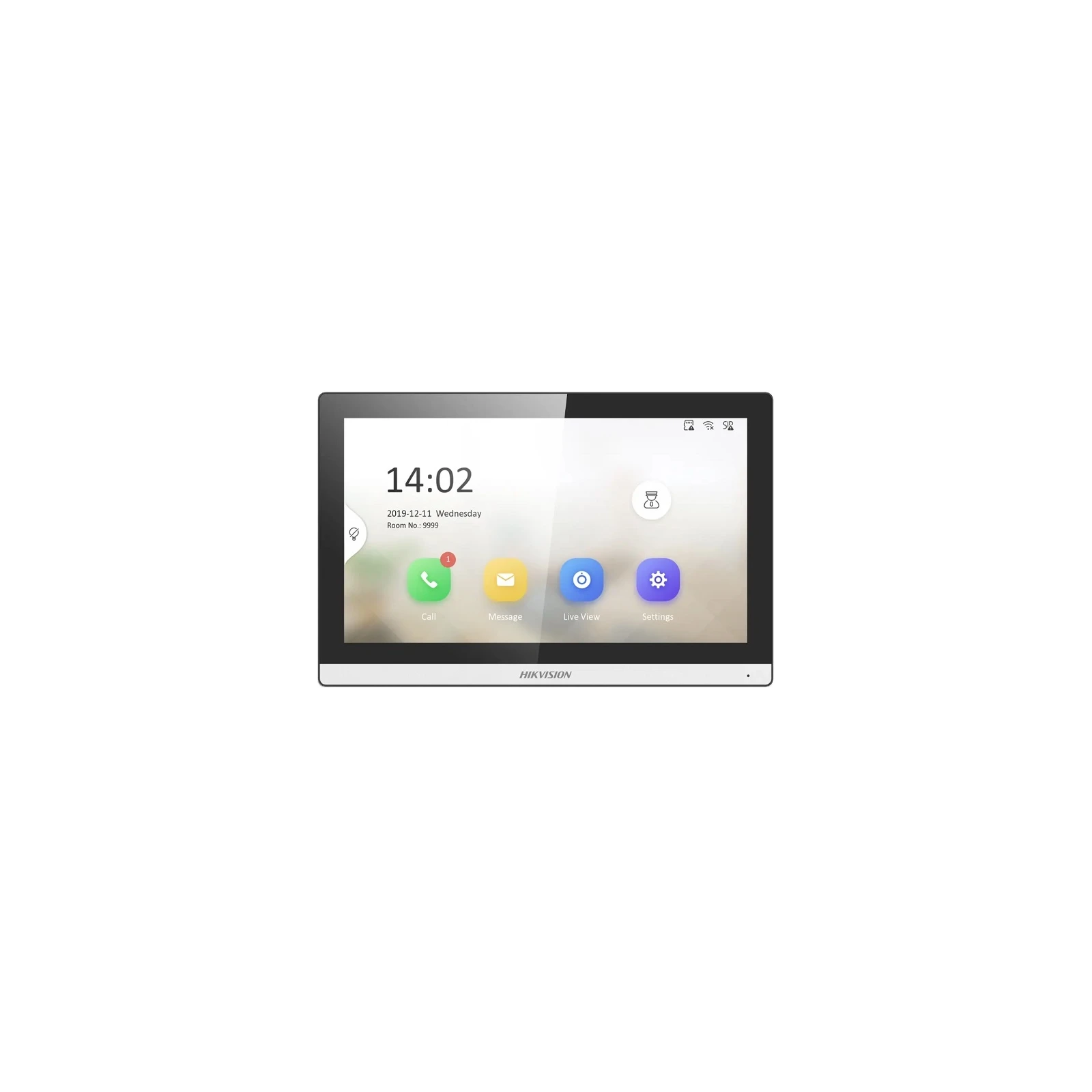 MONITOR 7", 1024X600, 8 INTRARI ALARMA, POE
