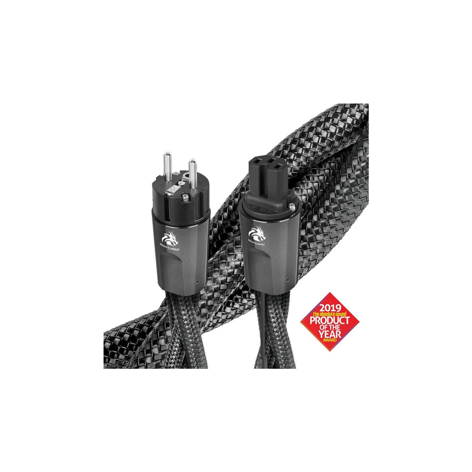 Cablu alimentare Audioquest DRAGON C15 High Current, DBS Carbon, 2m