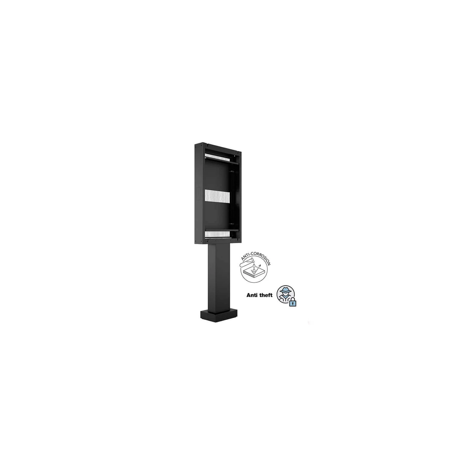 Totem Outdoor Pro Single pentru LG 55XE4F-M, Multibrackets MB-6978, 49", max.63kg, antifurt, negru