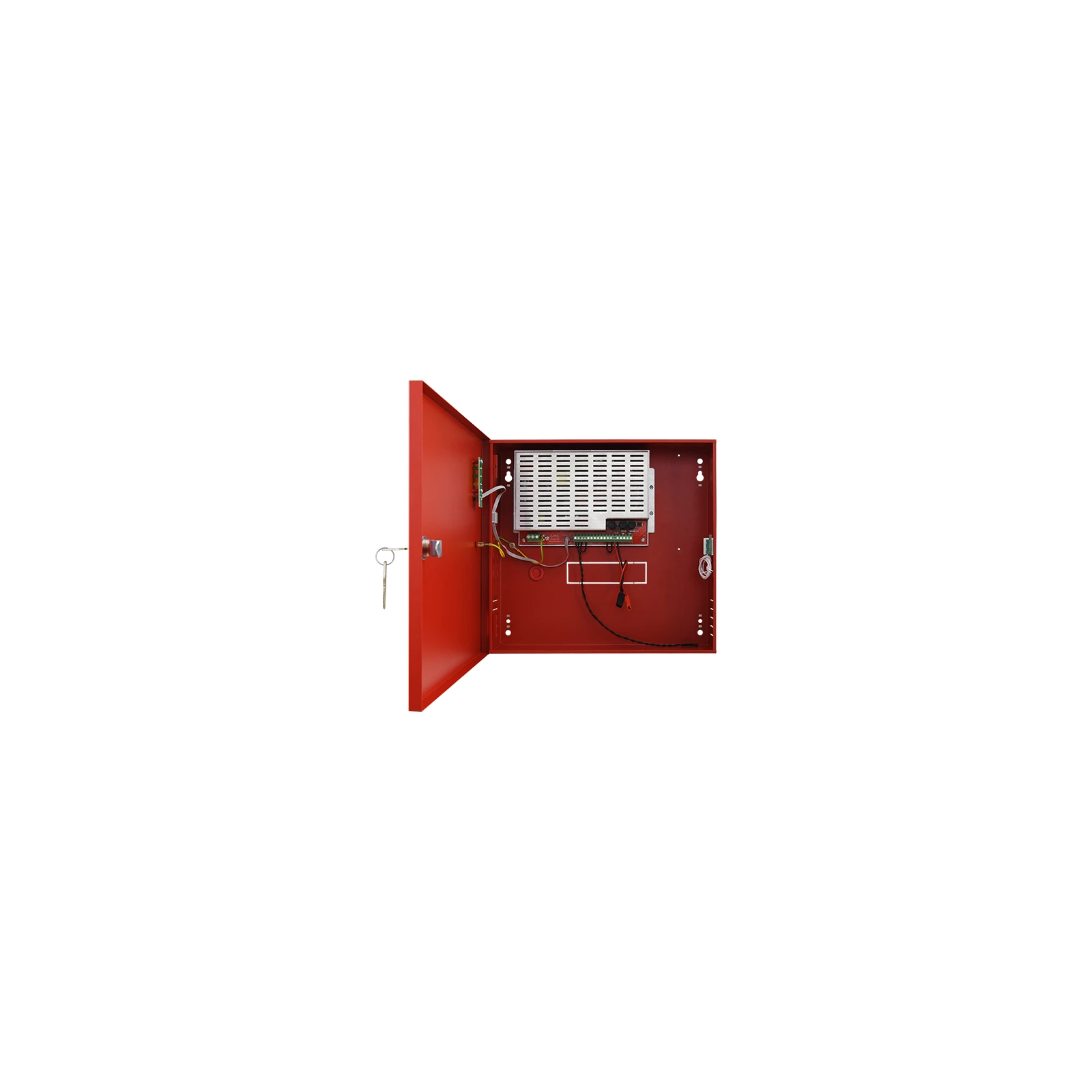 Sursa de alimentare EN 54-4, 27.6V/4.6A, cutie metalica cu loc acumulatori 2x7Ah/12V - PULSAR EN54C-5A7