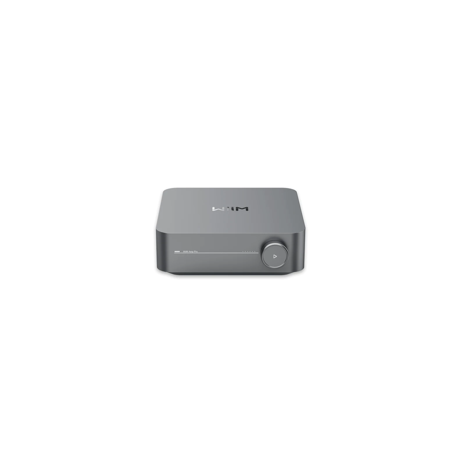 Amplificator stereo cu streamer WiiM AMP Pro, Wi-Fi 6, Bluetooth 5.3, HDMI ARC & Voice Control, Dark Grey