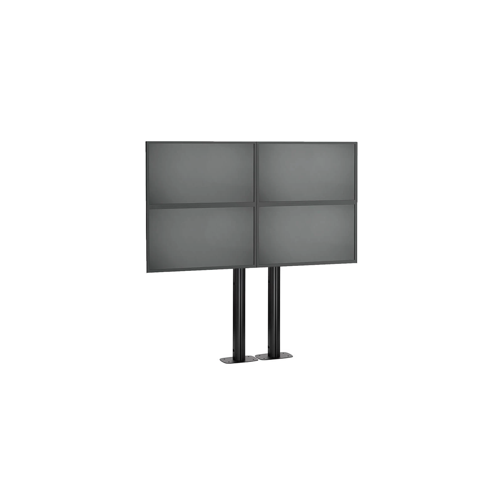 Stand VideoWALL Vogel's cu baza fixa montat pe podea 2x2, maxim 30 de kgr per display, maxim 50 inchi per display