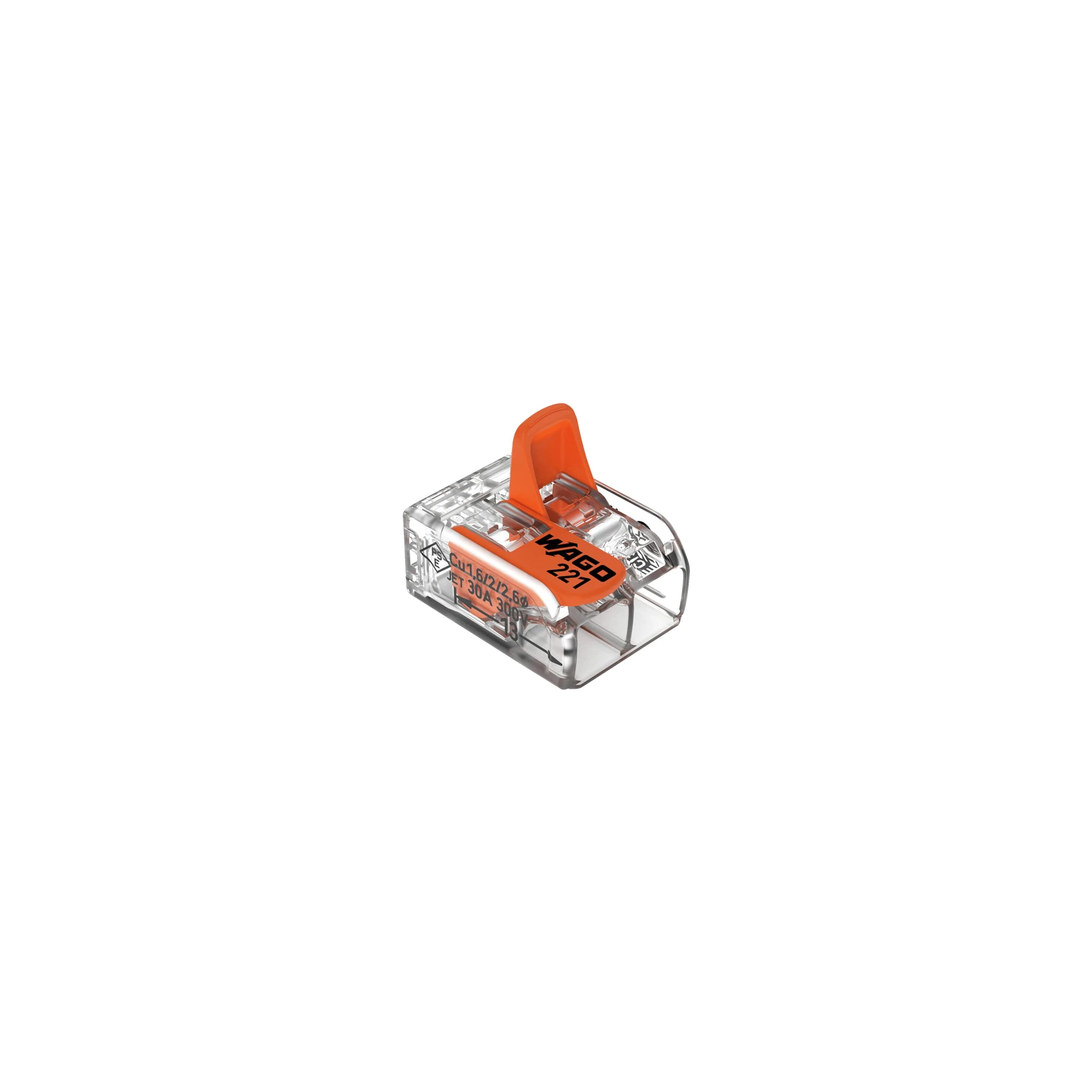 Conector derivatie 2 fire, max. 6 mm² (50 buc.) - WAGO 221-612