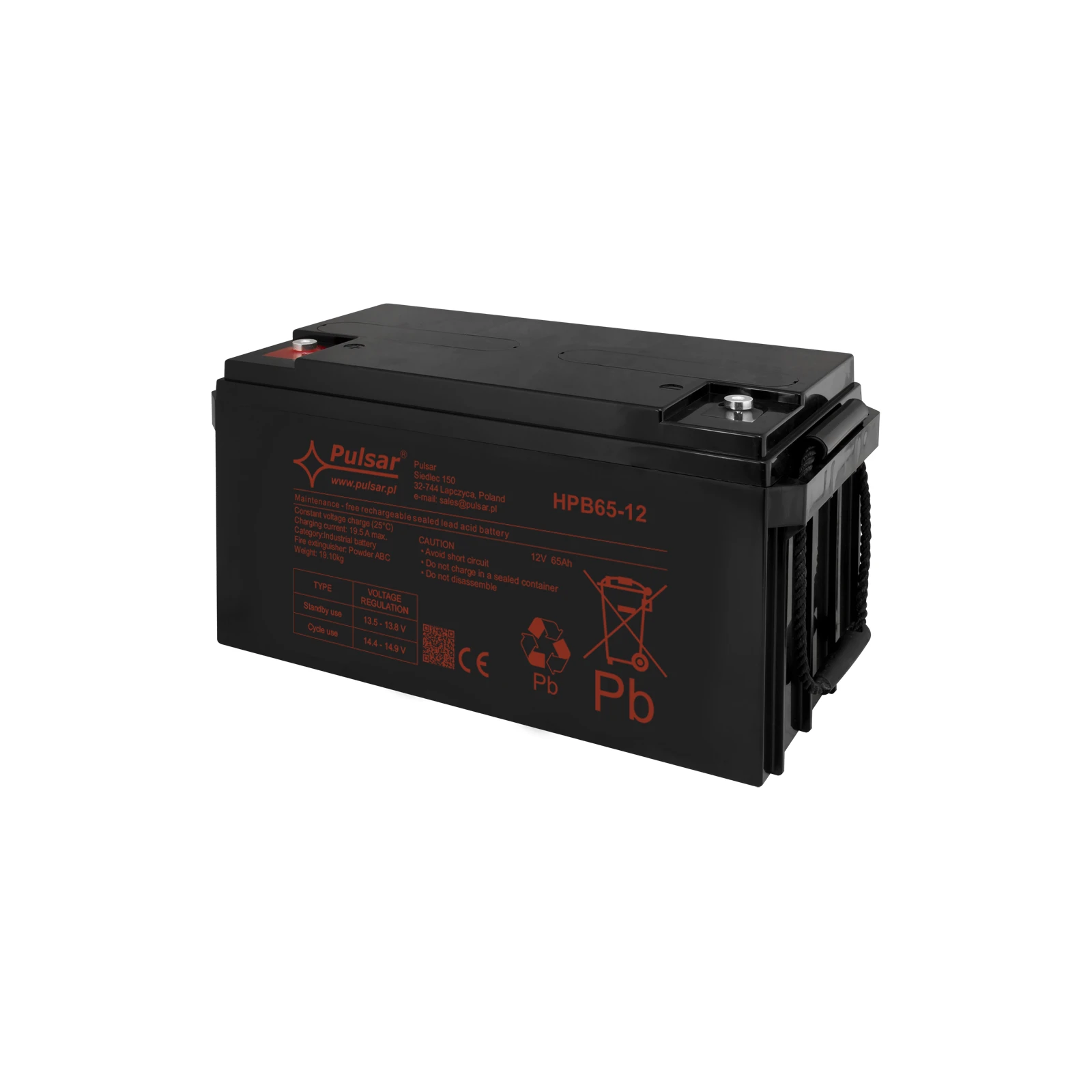 Acumulator 65Ah/12V Pulsar HPB65-12