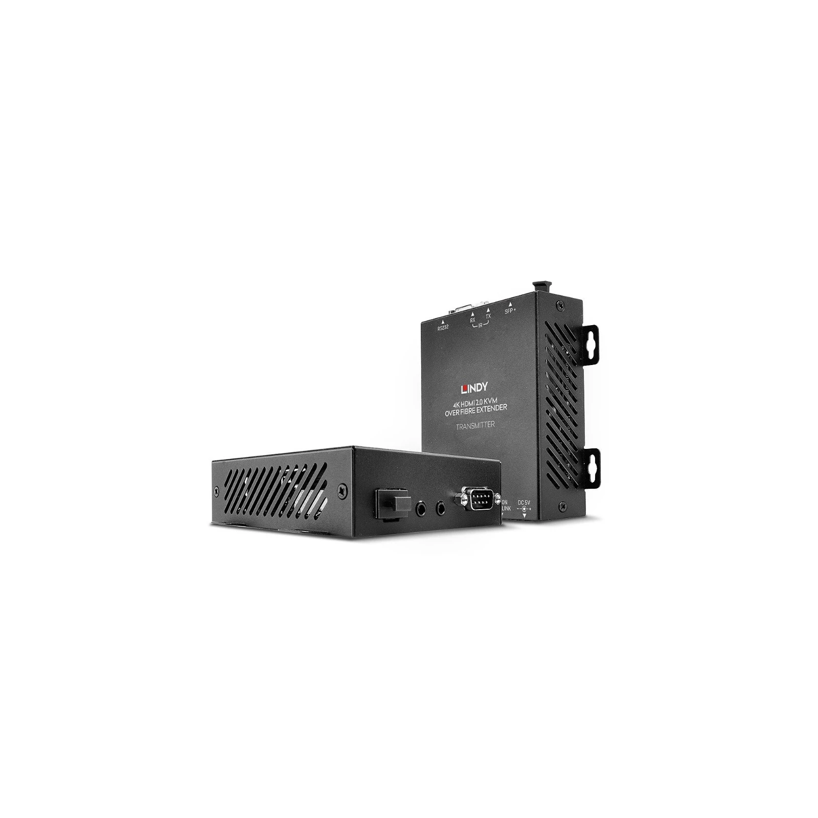 Extender KVM cu fibră optică HDMI 4K60, USB, IR și RS232, 300 m, Lindy 39392