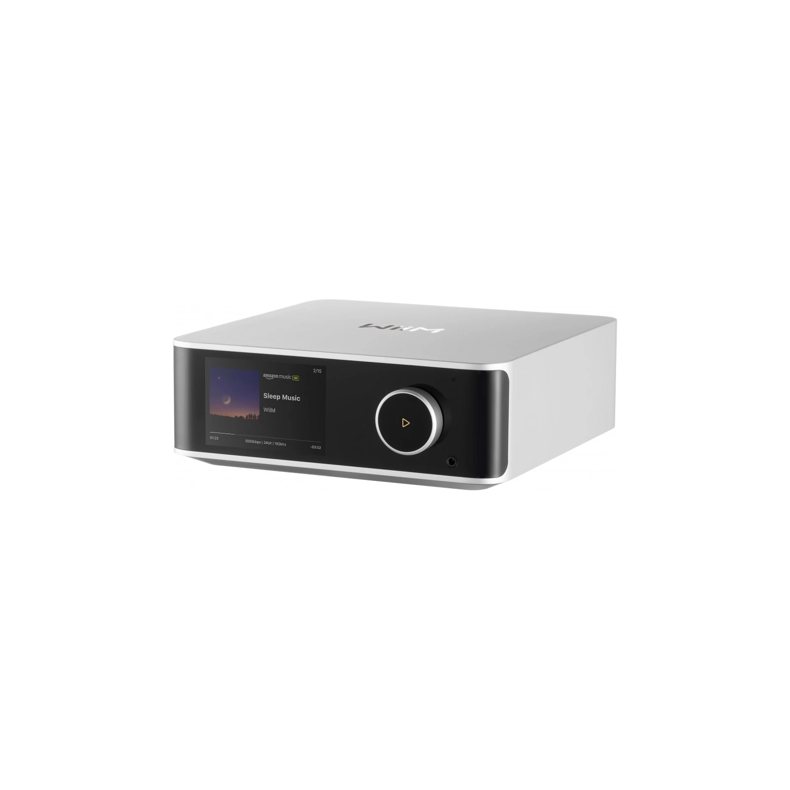 Streamer cu DAC Wiim Ultra Silver, 32-bit/384kHz, Bluetooth 5.3, Room Corection, Spotify si Tidal Connect