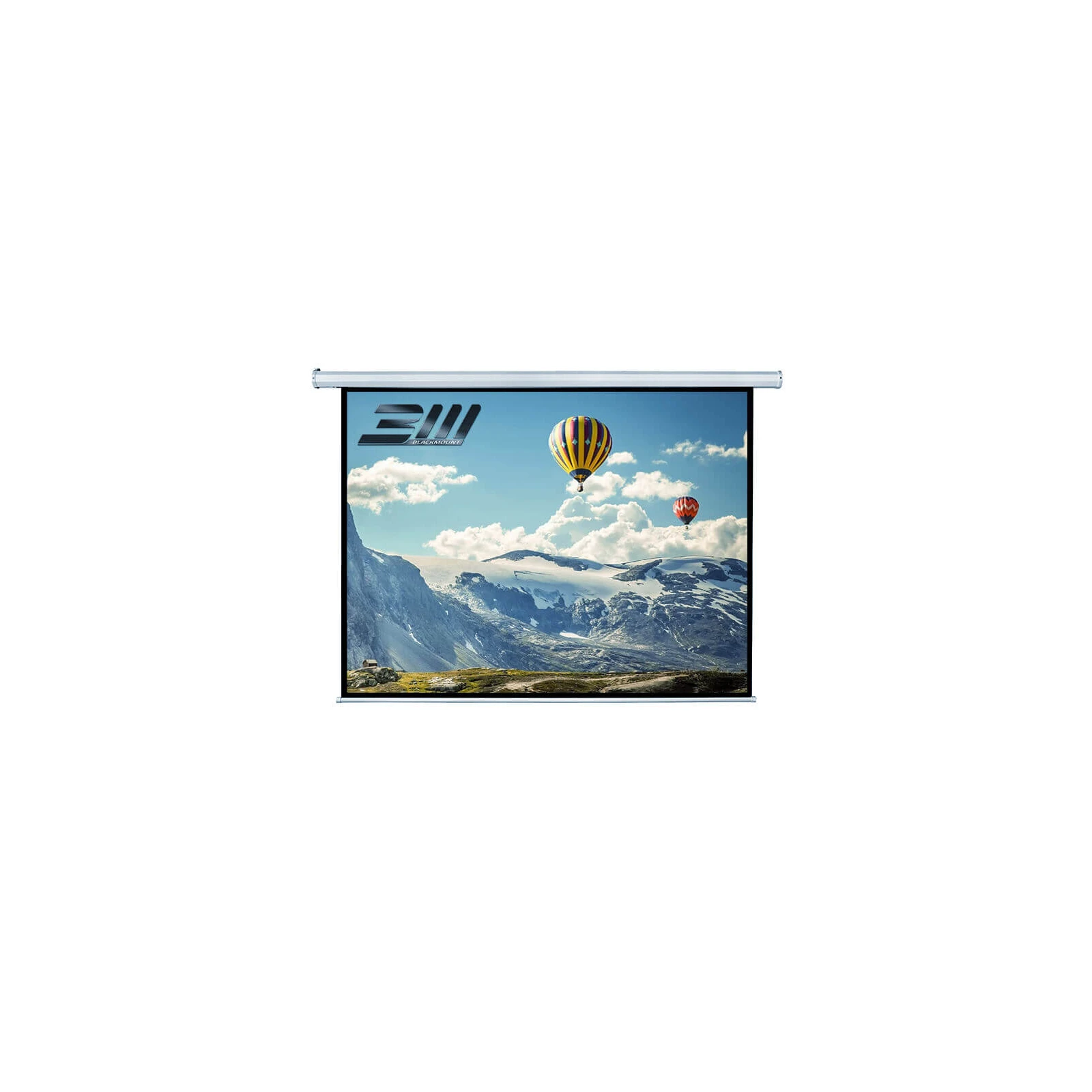 Ecran proiectie electric, perete/tavan, 240 x 180 cm, Blackmount, cu telecomanda, Format 4:3