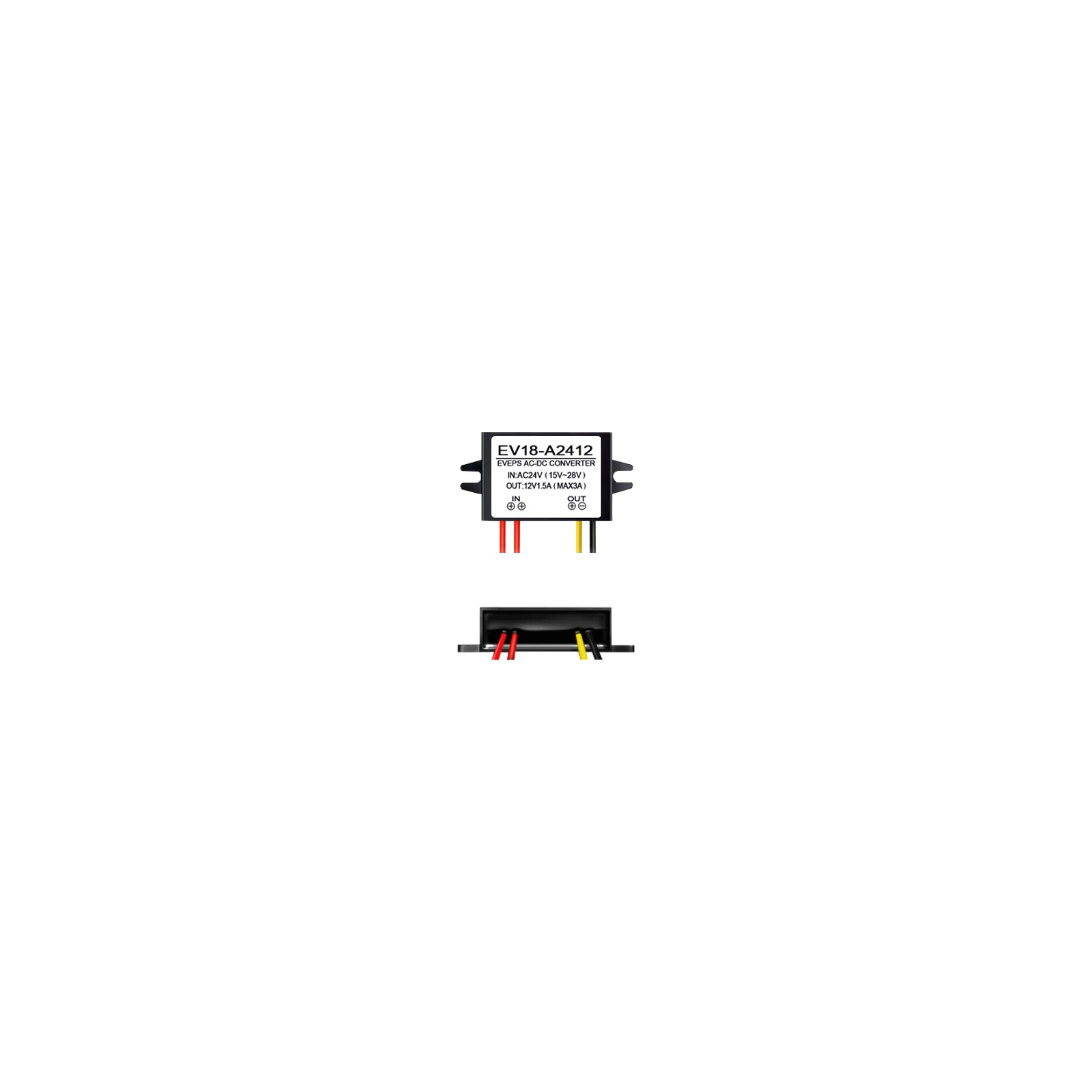 Convertor tensiune 14-28VAC la 12VDC, 1.5A EV18-A2412