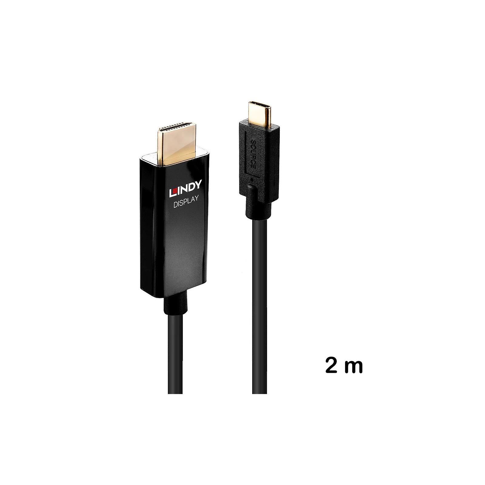 Cablu adaptor USB tip C la HDMI® 4K60 de 2 m, HDR, Lindy 43292