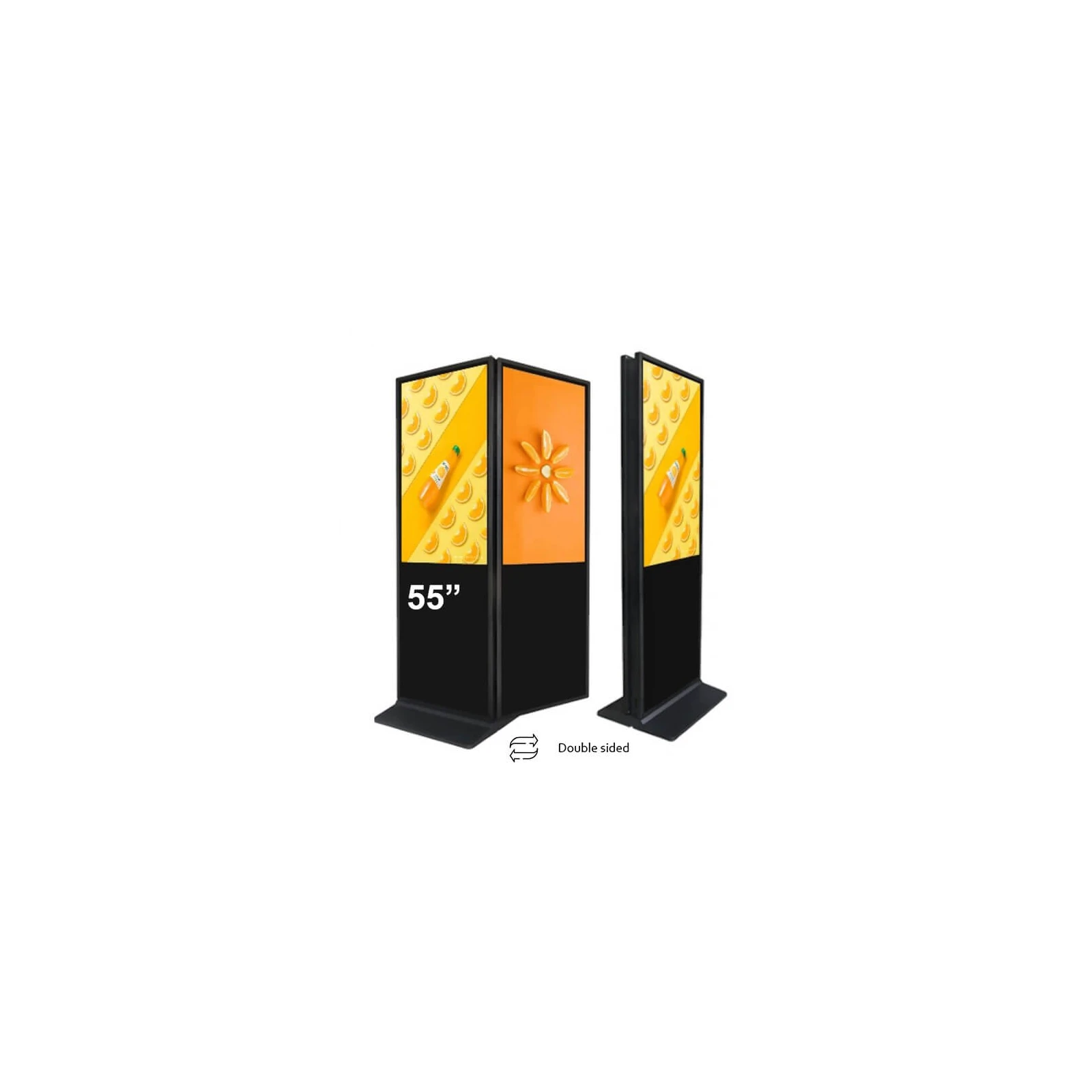 Kiosk / Totem Indoor back-to-back 55'' - EVOBOARD dublu fara touch cu display 55", 4K, Android 11