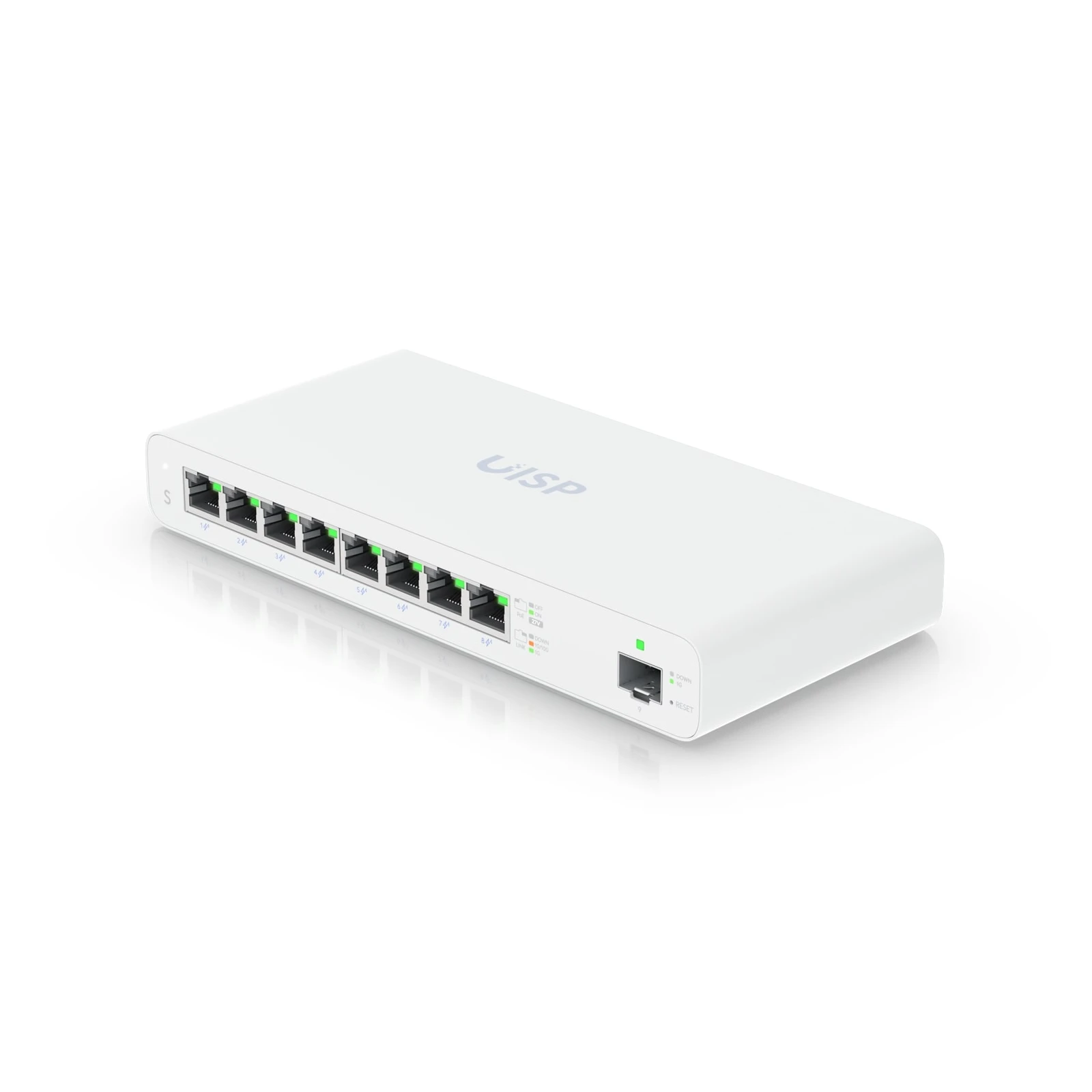 "Eight-port, Layer 2, Gigabit PoE switch
