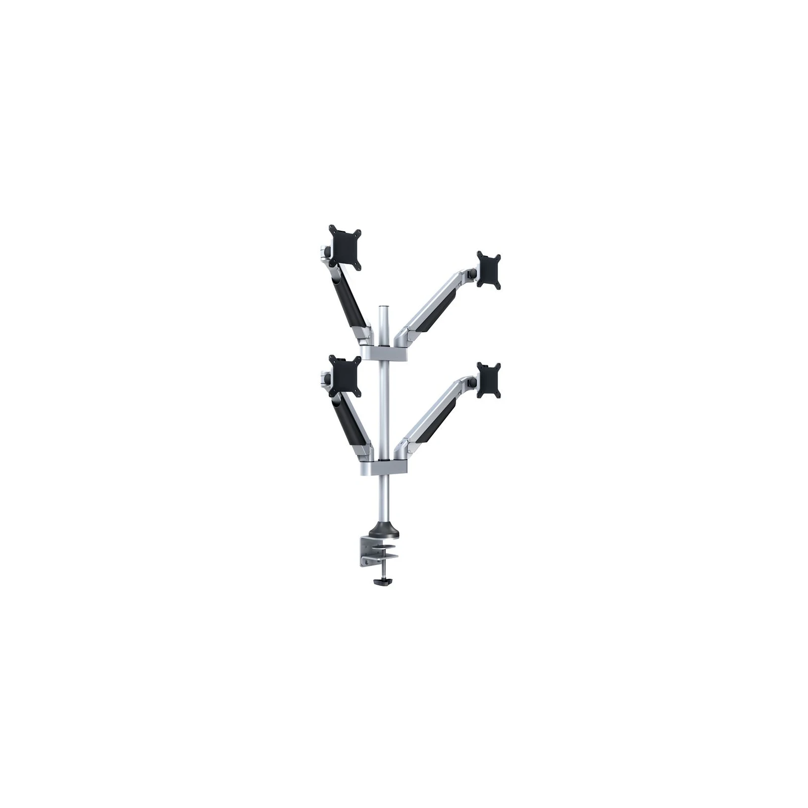 Suport 4 monitoare Gas Lift Multibrackets  MB-7228, 15"-32", min.2 - max.10 kg/monitor, argintiu