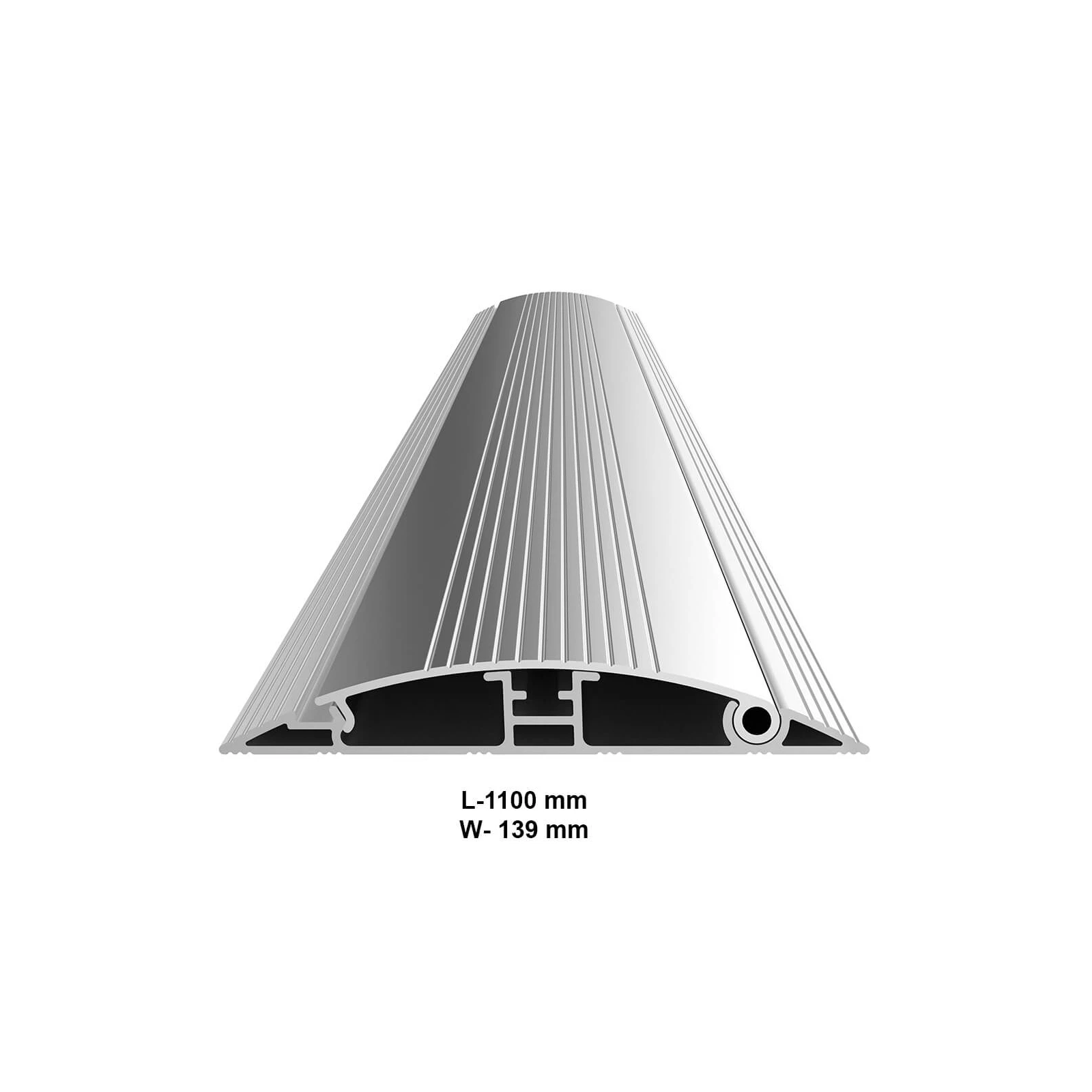 Plinta de mascare cabluri Multibrackets MB-2192, lungime 1100 mm, aluminiu