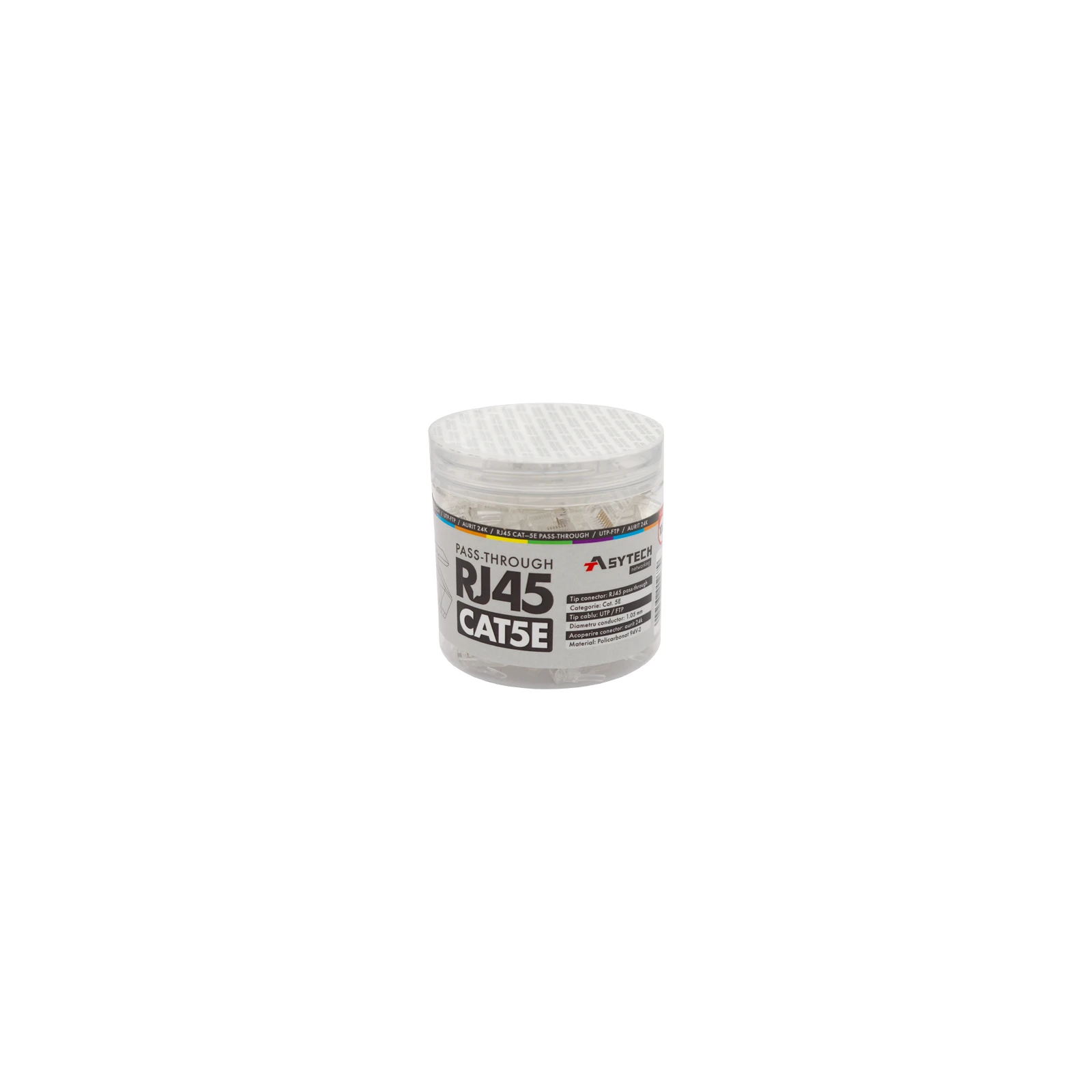 Mufa RJ-45 UTP Cat.5e EZ Passthrough (100 buc) RJ45-CAT5-EZ-JAR