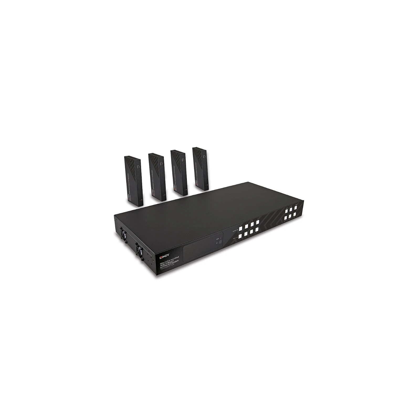 Extender matricial HDBaseT Cat.6 4x4 HDMI 4K60, 150 m, Lindy 38345