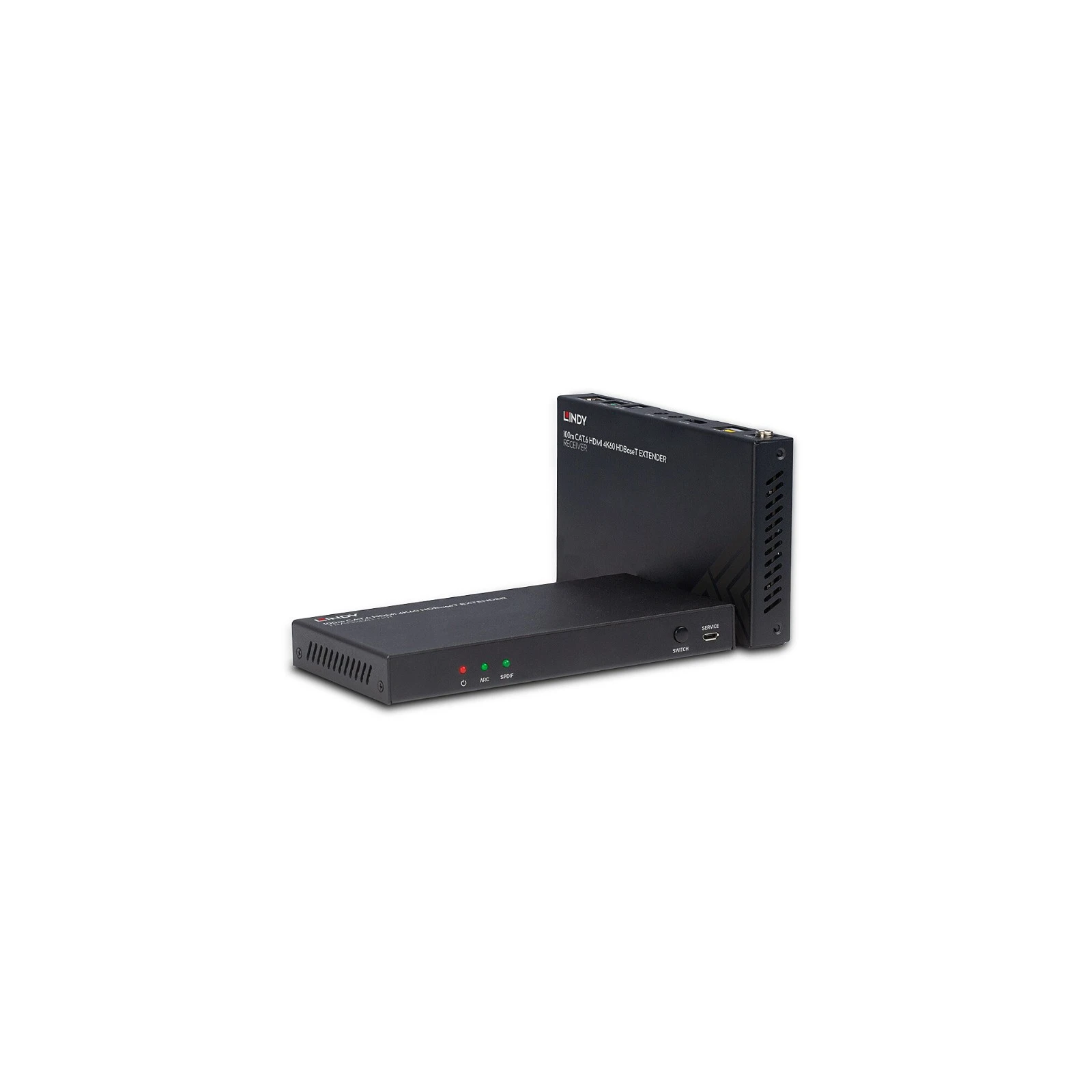 Extender HDBaseT Cat.6 HDMI 4K60, audio, IR și RS-232, 100 m, Lindy 38340