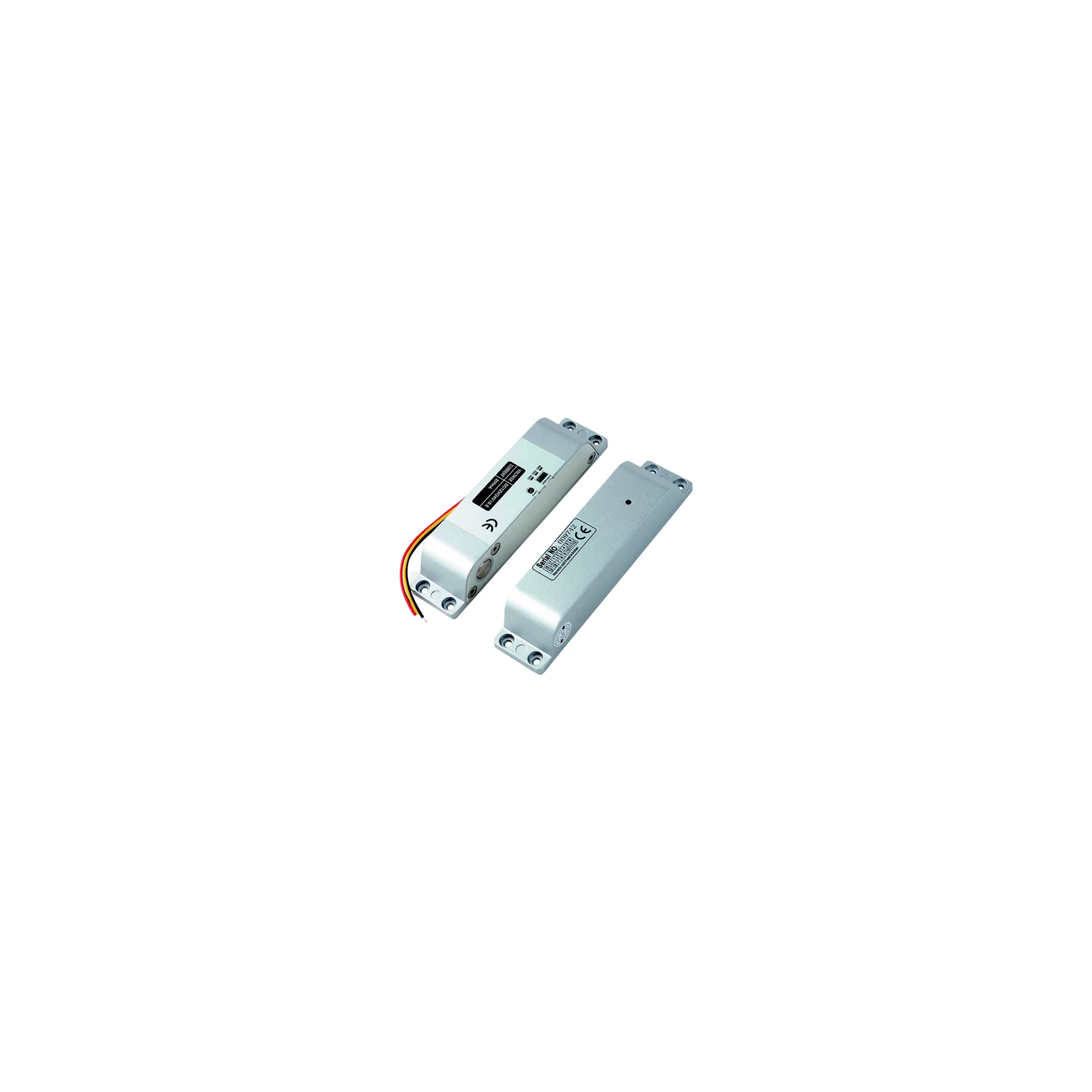 Bolt electric Fail Safe (NC), montaj aparent, 12 Vcc, delay 0-3-6 secunde, monitorizare, 200 x 28 x 39 mm CSL-150NC