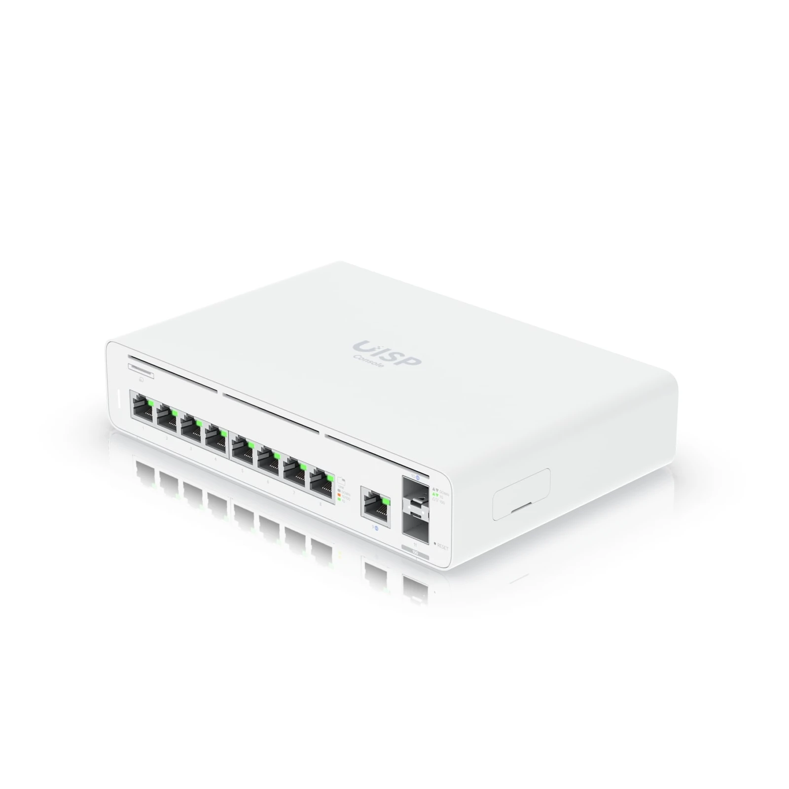"UISP host console with an integrated sw