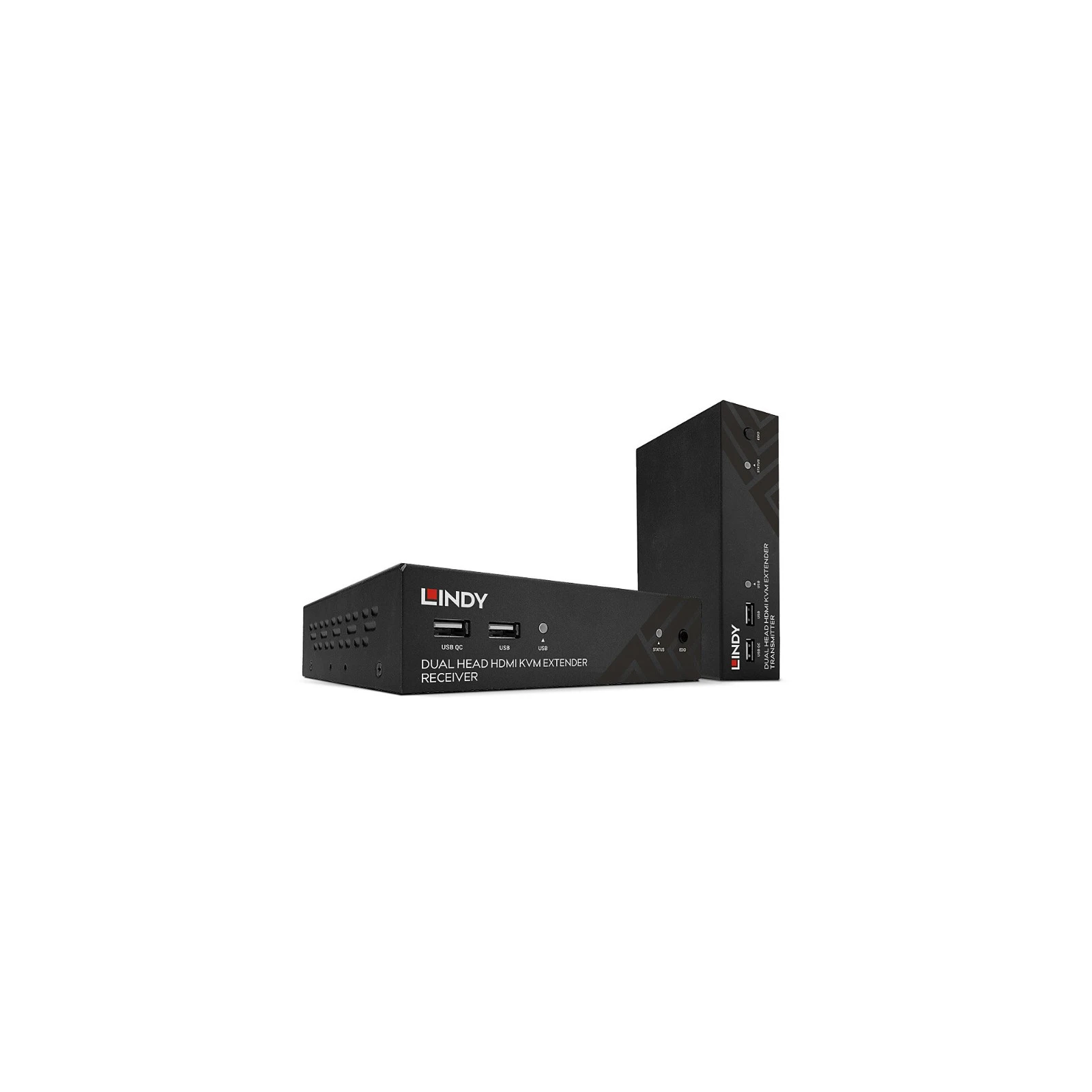 Extender KVM HDBaseT Cat.6 cu două capete HDMI, USB, IR și RS-232, 100 m, Lindy 39374
