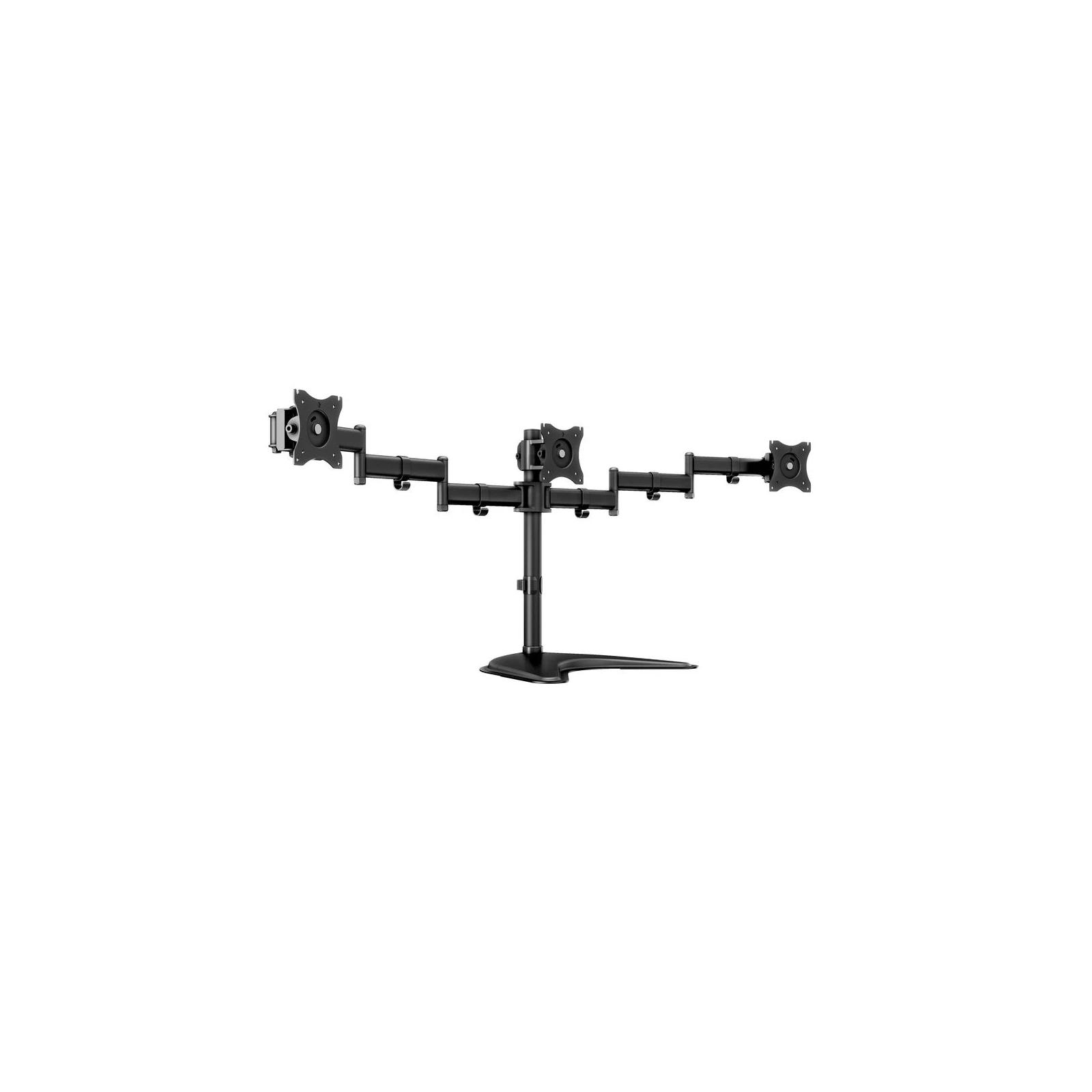 Stand pentru 3 monitoare de masa Multibrackets MB-3392, 15"- 27", max. 8 kg / monitor, Negru