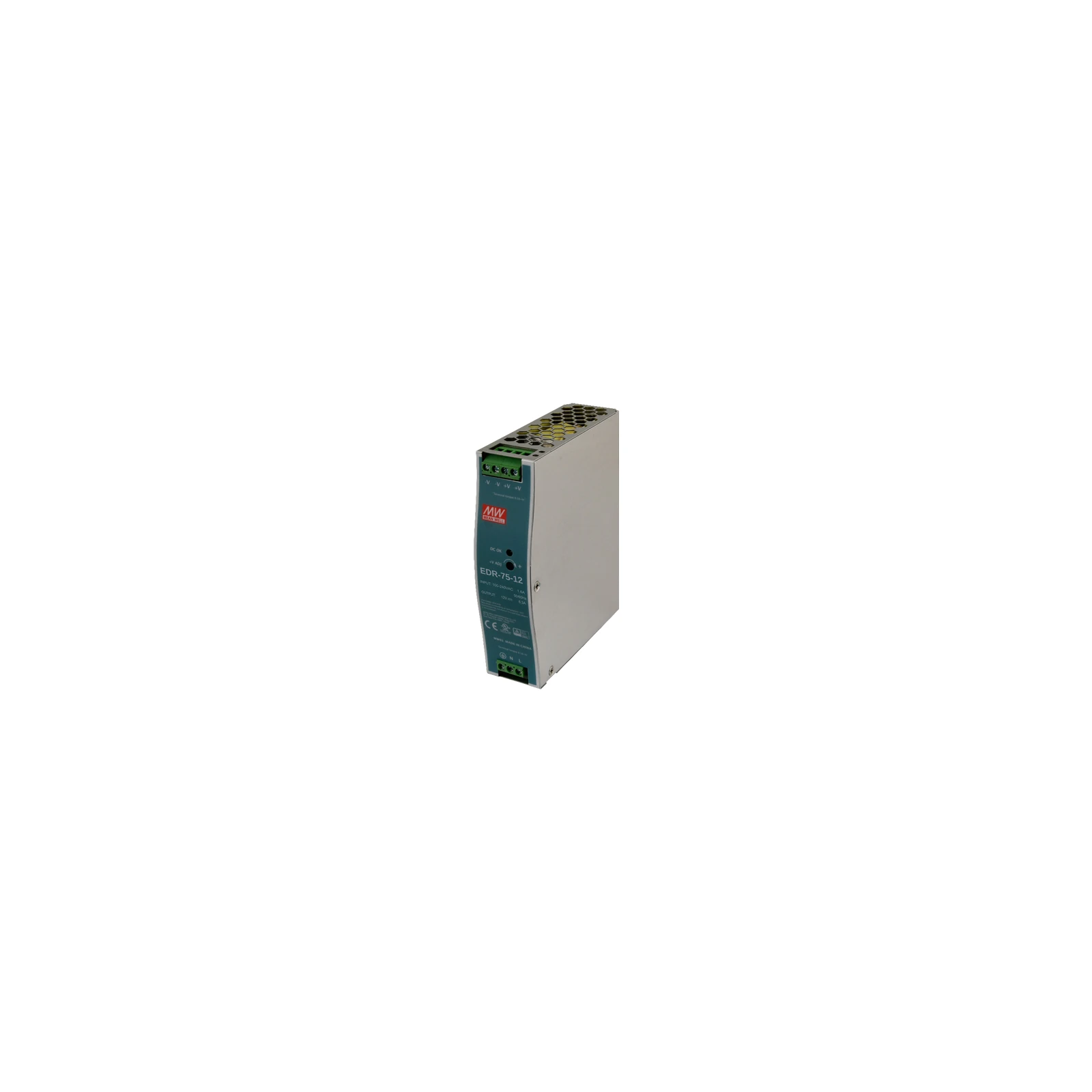 Sursa de alimentare in comutatie, 12V / 6.3A, sina DIN - MEAN WELL EDR-75-12