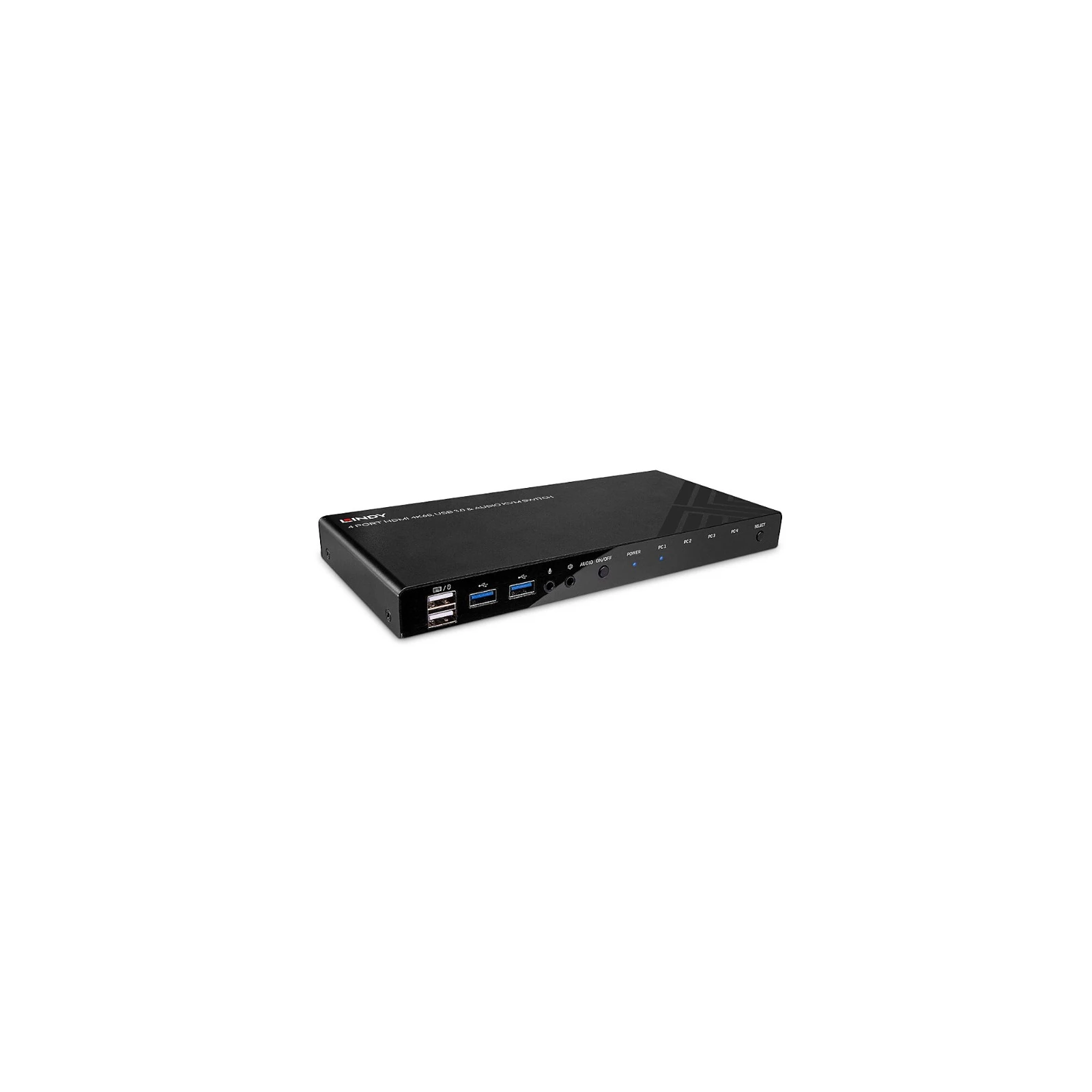 Switch KVM cu 4 porturi HDMI 4K60, USB 3.0 și audio, Lindy 39313