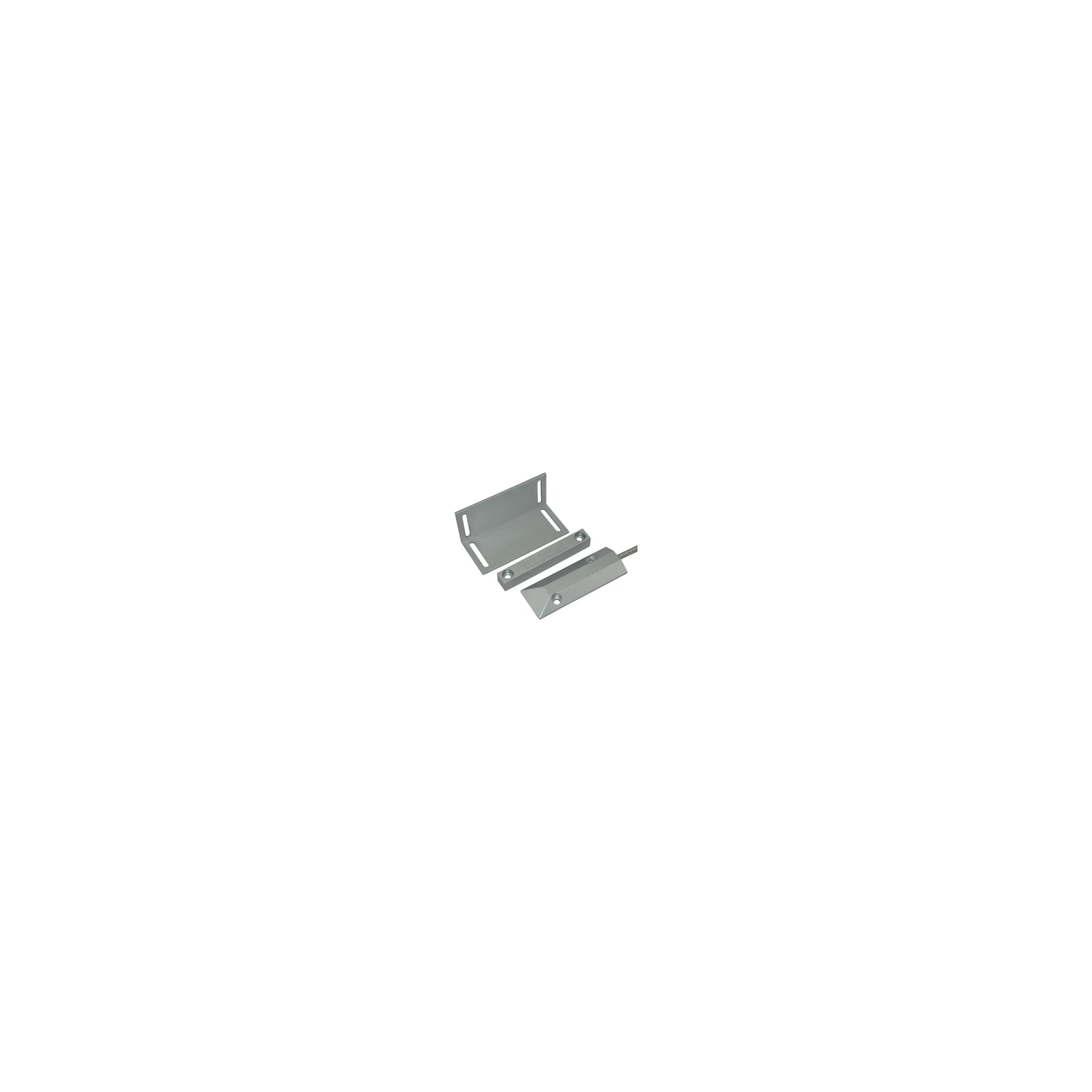 Contact magnetic aparent NC, pentru usa culisanta, suport L inclus CM-55AL