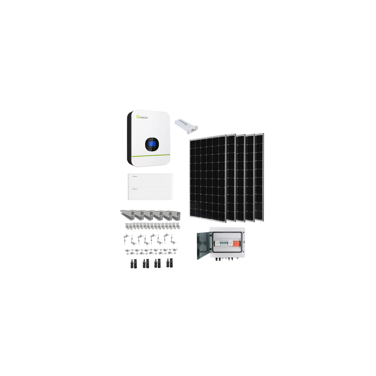 Kit complet invertor 5kW OFF GRID, cu baterii, 10 panouri + modul Wifi-F inclus KIT 5KW OFF GRID ARK2